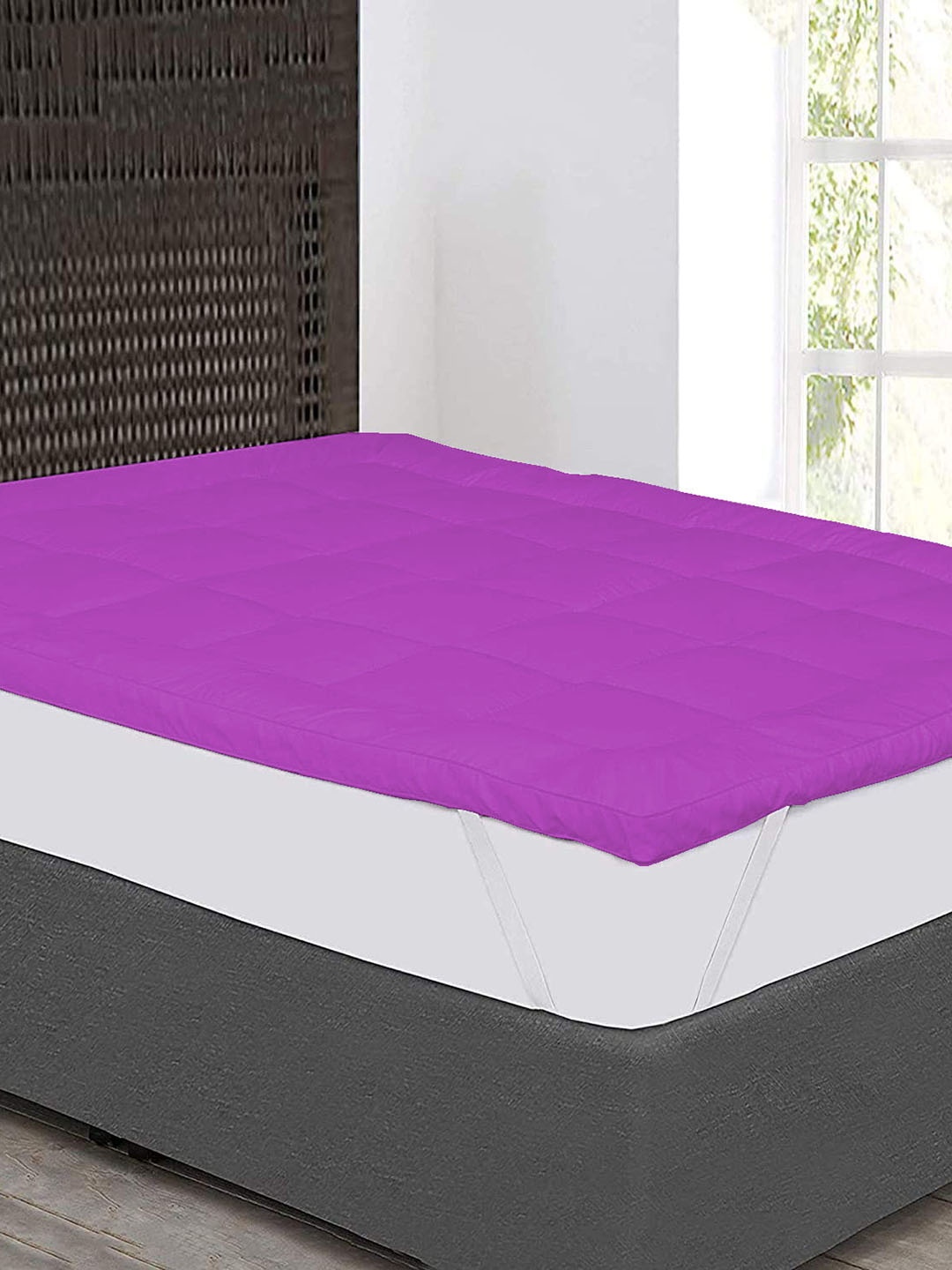 

Jaipur Linen Purple Quilted Breathable Mattress Protector