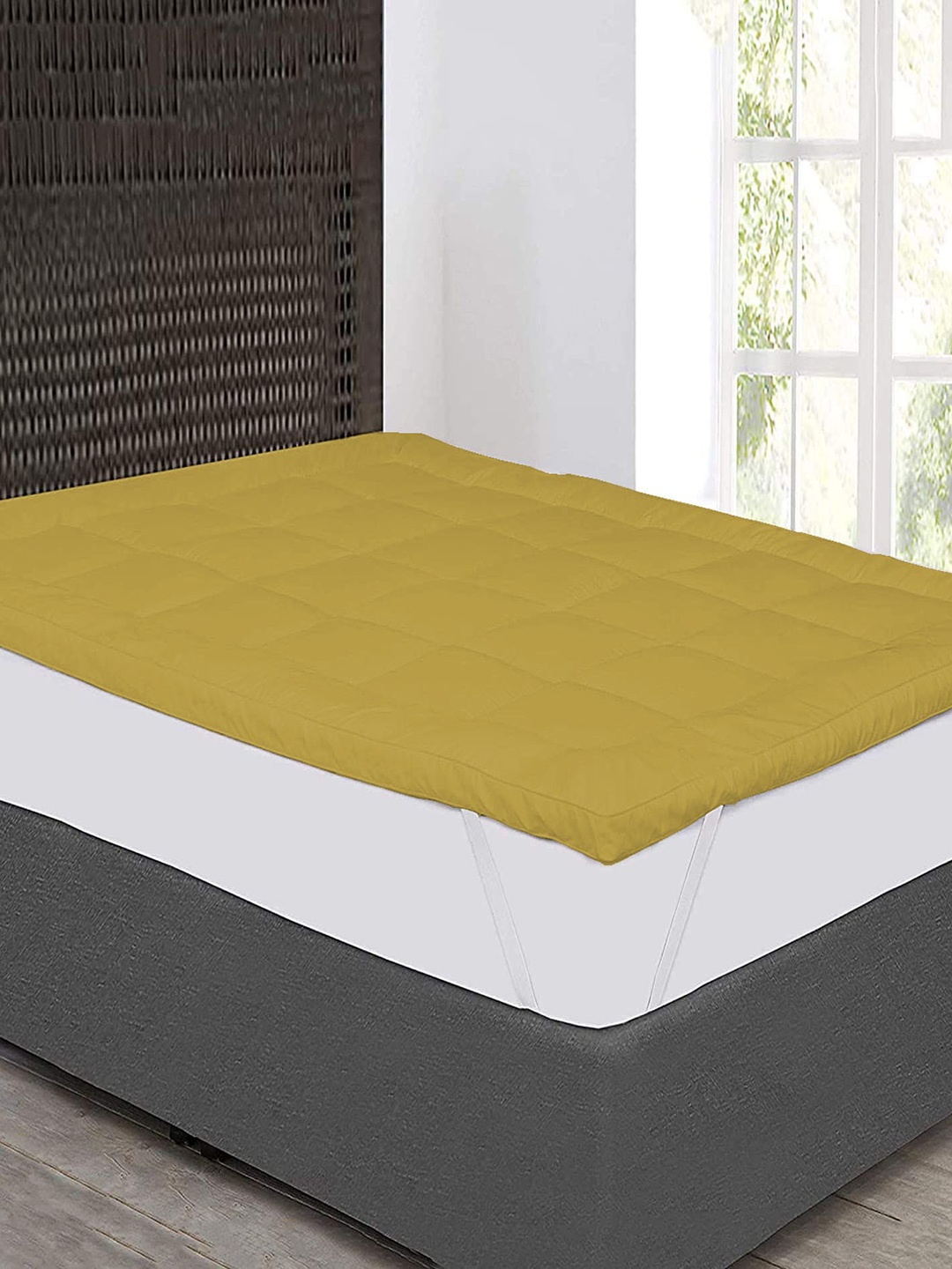 

Jaipur Linen Olive Quilted Breathable Mattress Protector