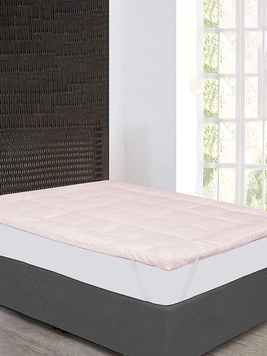 

Jaipur Linen Pink Quilted Breathable Mattress Protector