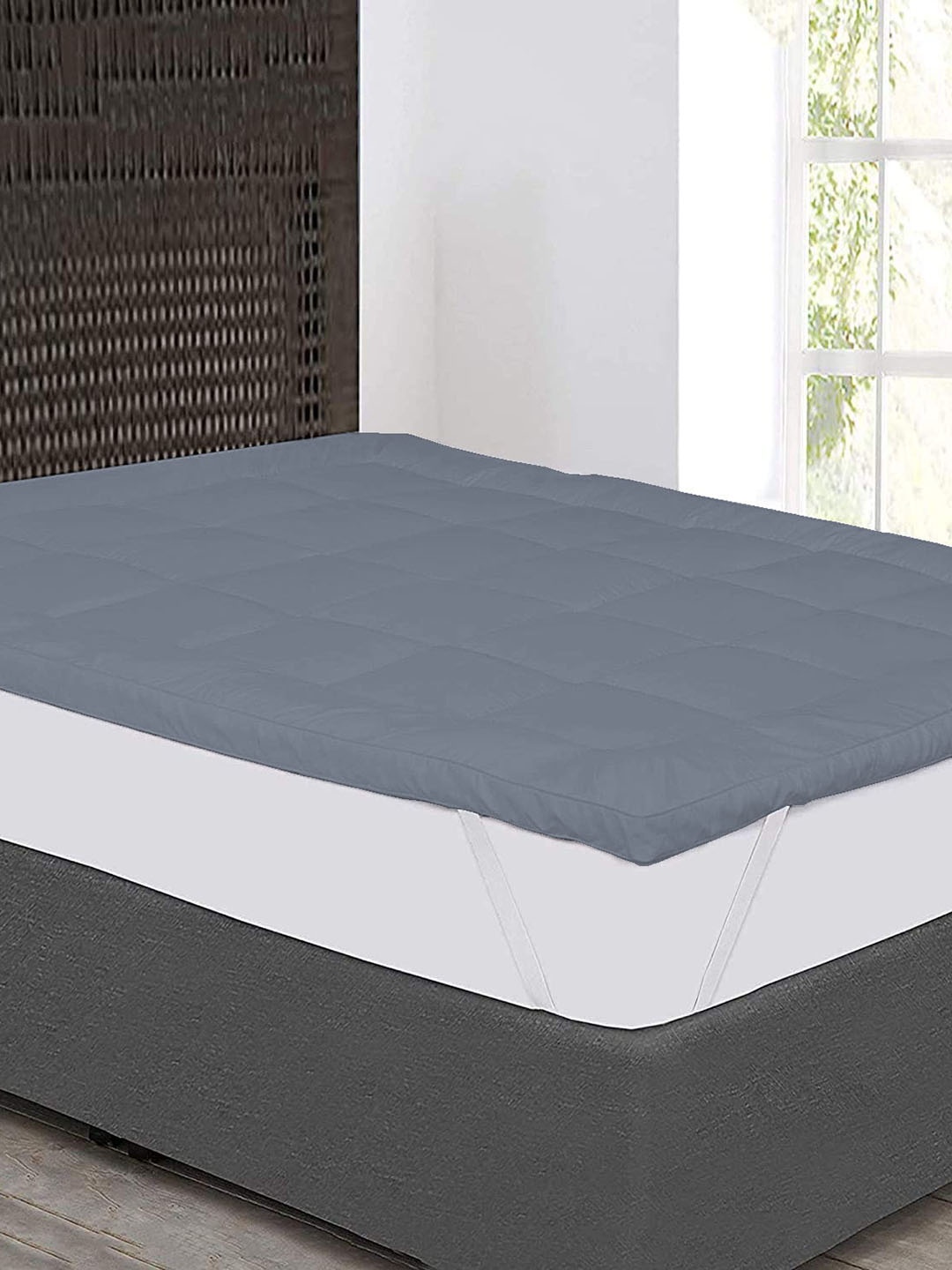 

Jaipur Linen Grey Quilted Breathable Mattress Protector