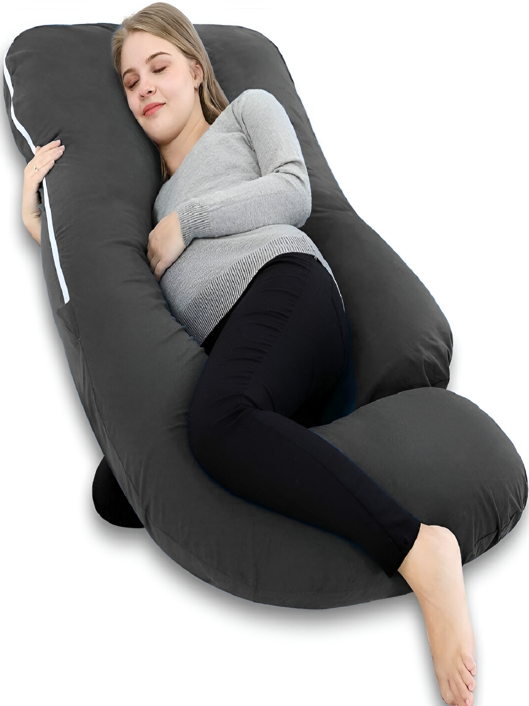 

Angel Mommy Grey Fibre Filled Faux Velvet Fashion Pillow