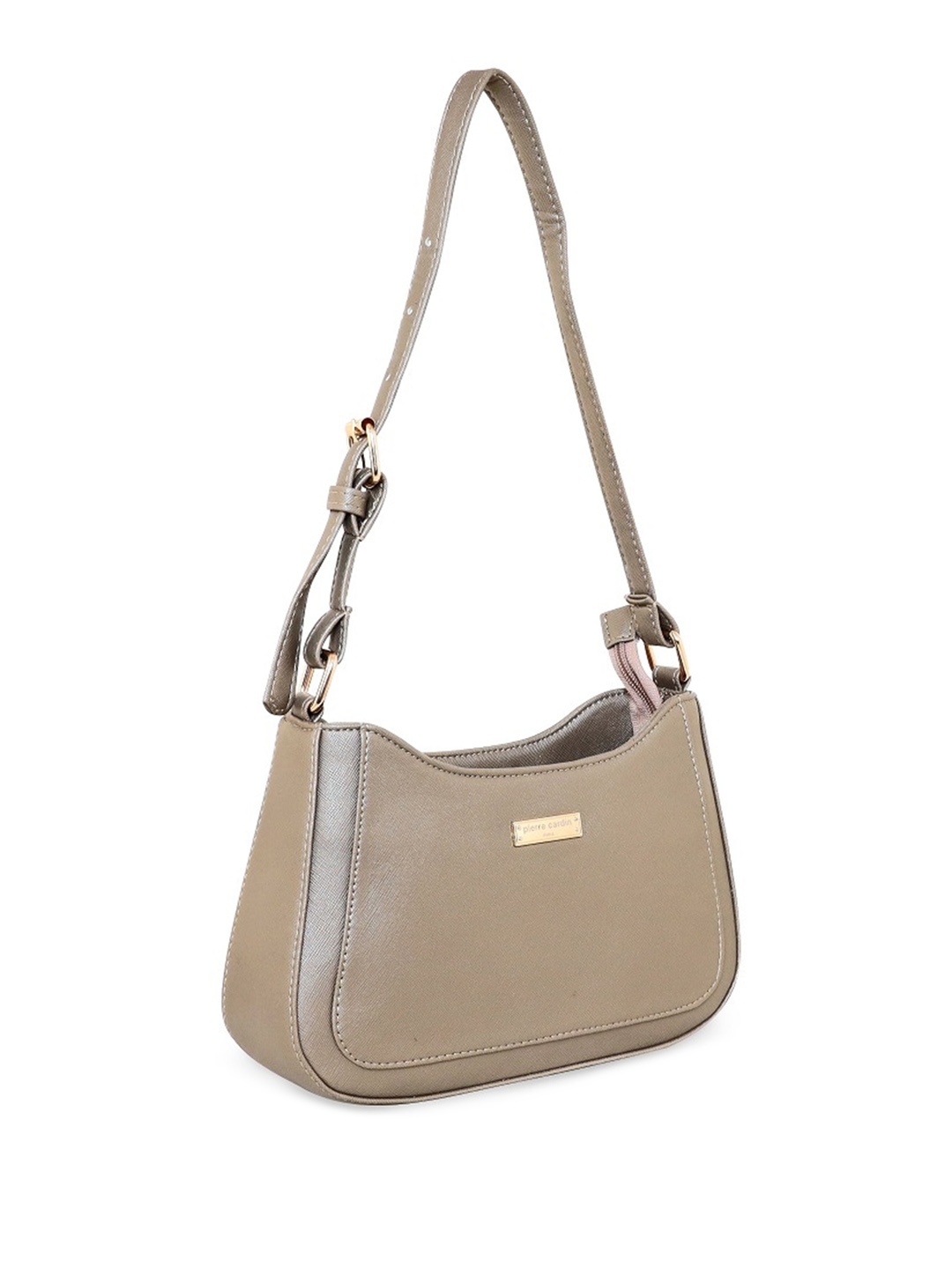 

pierre cardin Structured PU Sling Bag, Beige