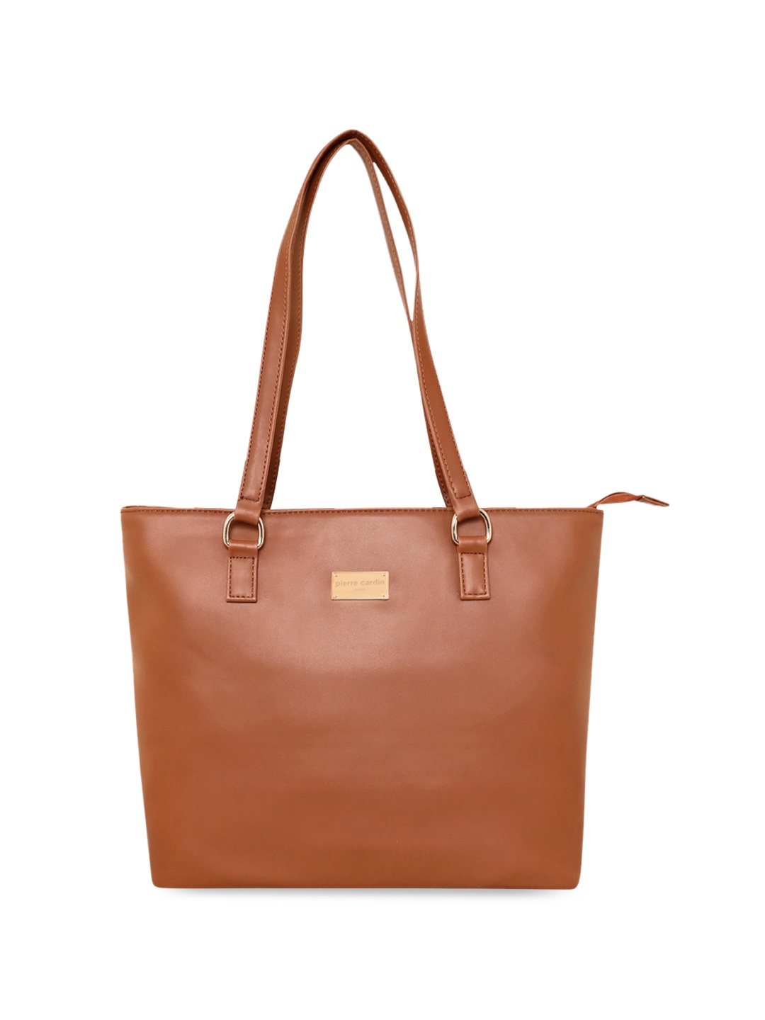 

pierre cardin PU Structured Tote Bag, Tan