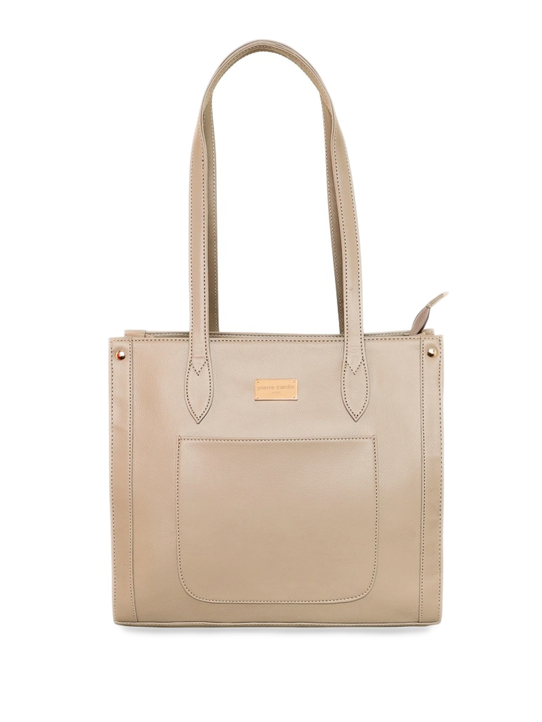 

pierre cardin Structured Shoulder Bag, Beige