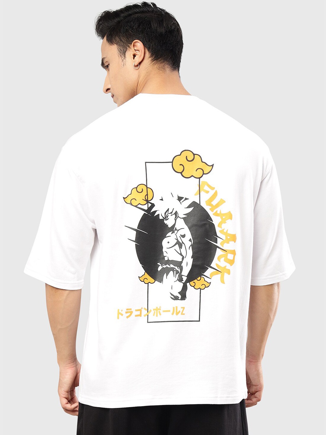 

FUAARK Graphic Printed Moisture Wicking Oversized T-shirt, White