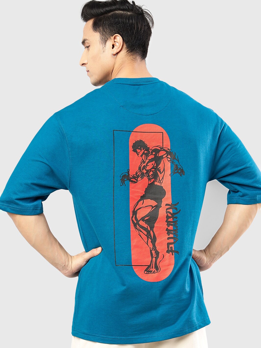 

FUAARK Graphic Printed Moisture Wicking Oversized T-shirt, Teal