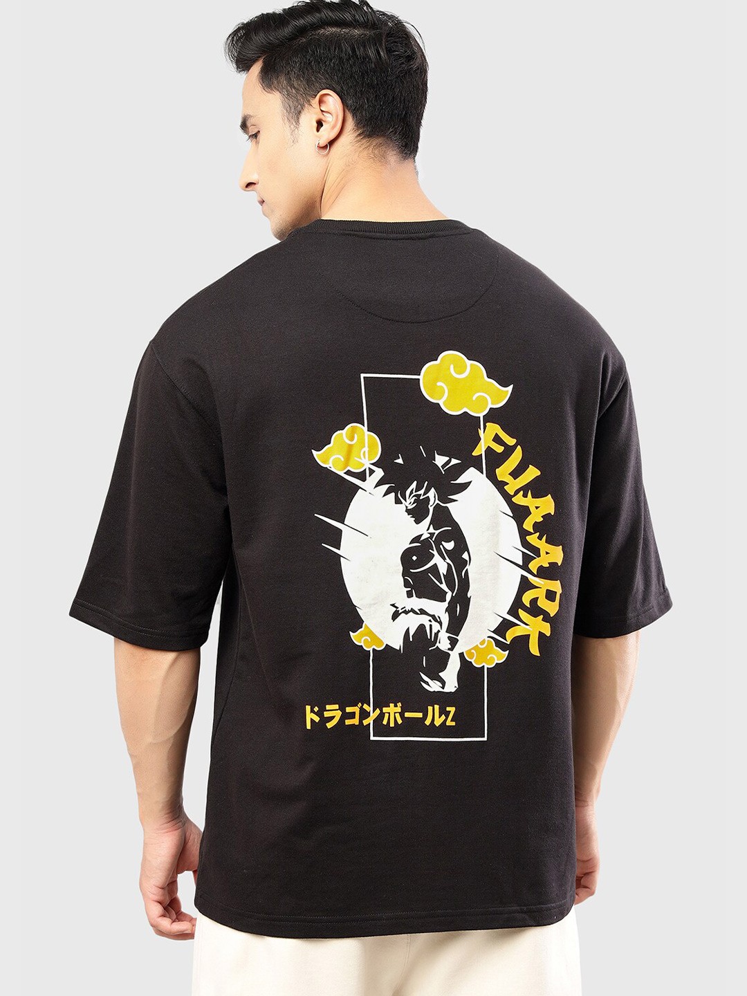 

FUAARK Graphic Printed Moisture Wicking Oversized T-shirt, Black