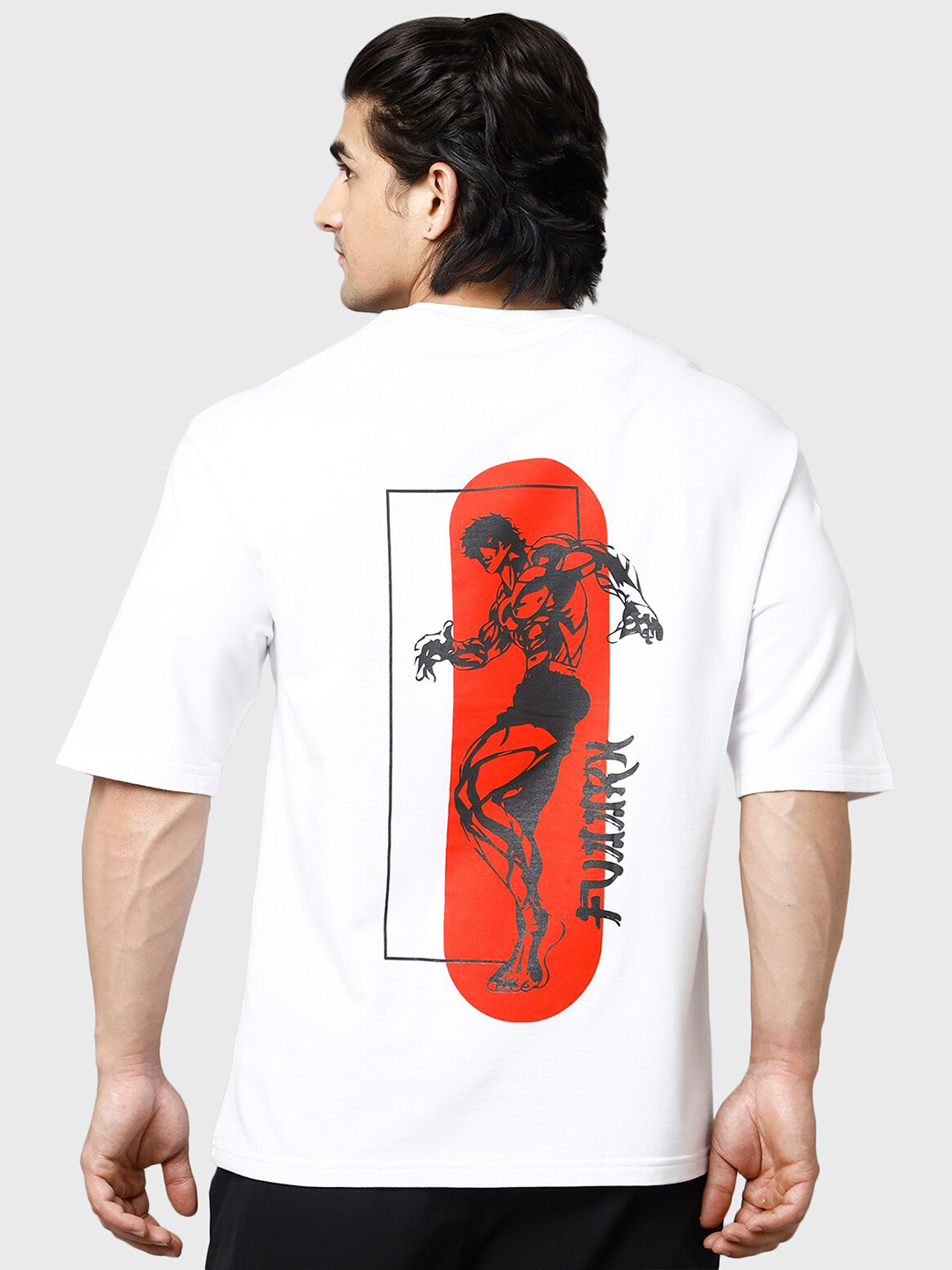 

FUAARK Graphic Printed Moisture Wicking Oversized T-shirt, White