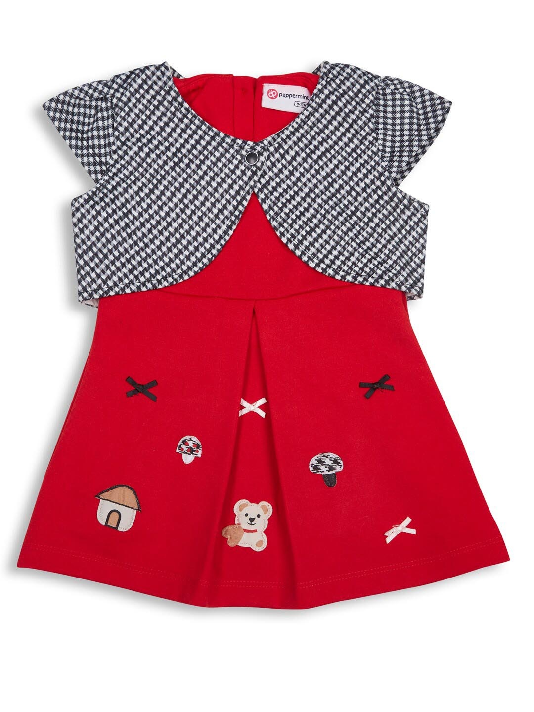 

Peppermint Infants Kids Sleeveless A-Line Dress, Red