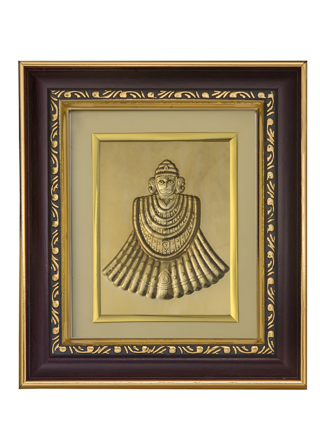 

Pray Everyday Gold-Plated & Brown Khatu Shyam Ji MDF Wall Photo Frame
