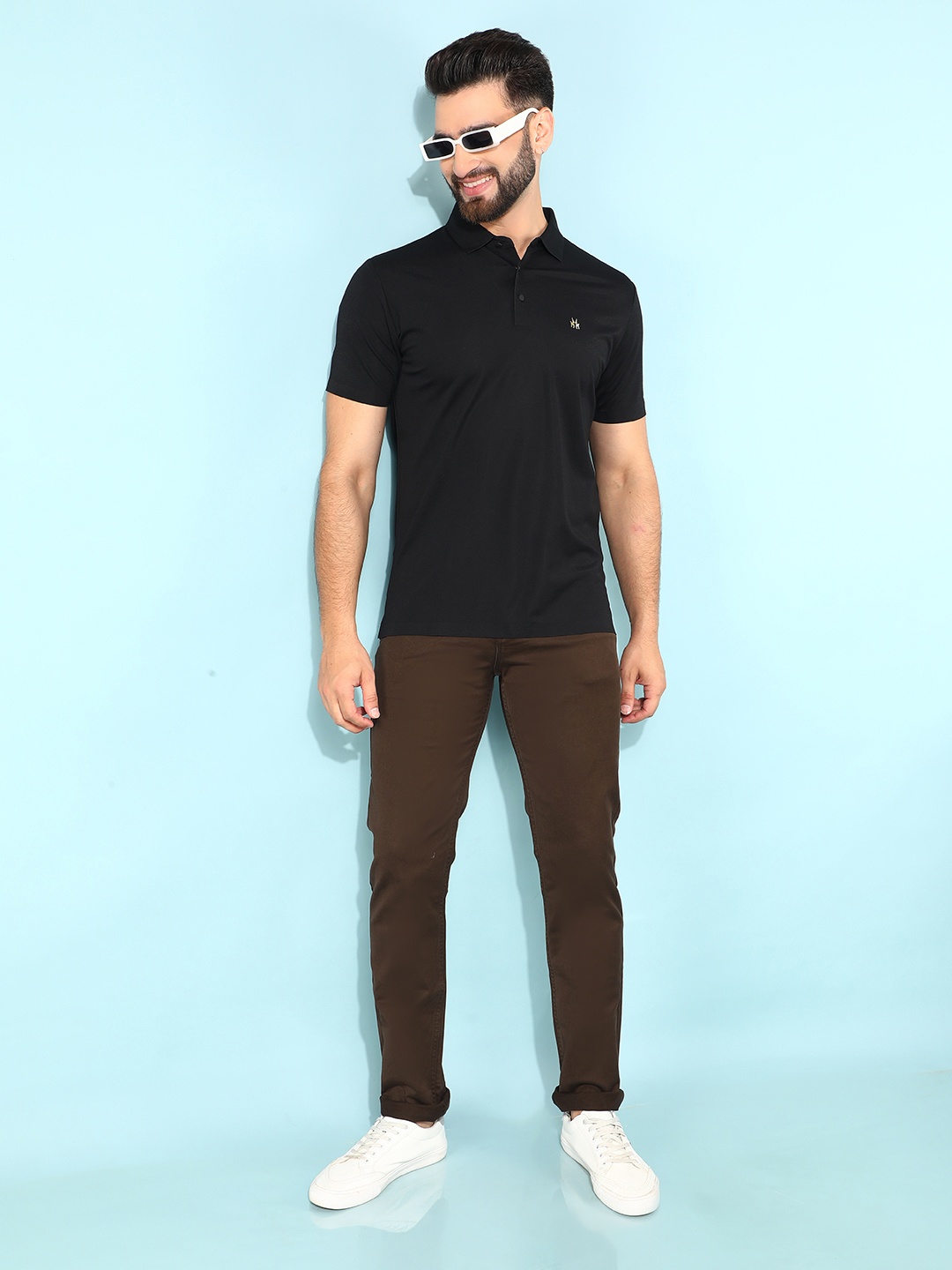 

Crimsoune Club Men Brown Skinny Fit Mid-Rise Clean Look Stretchable Jeans