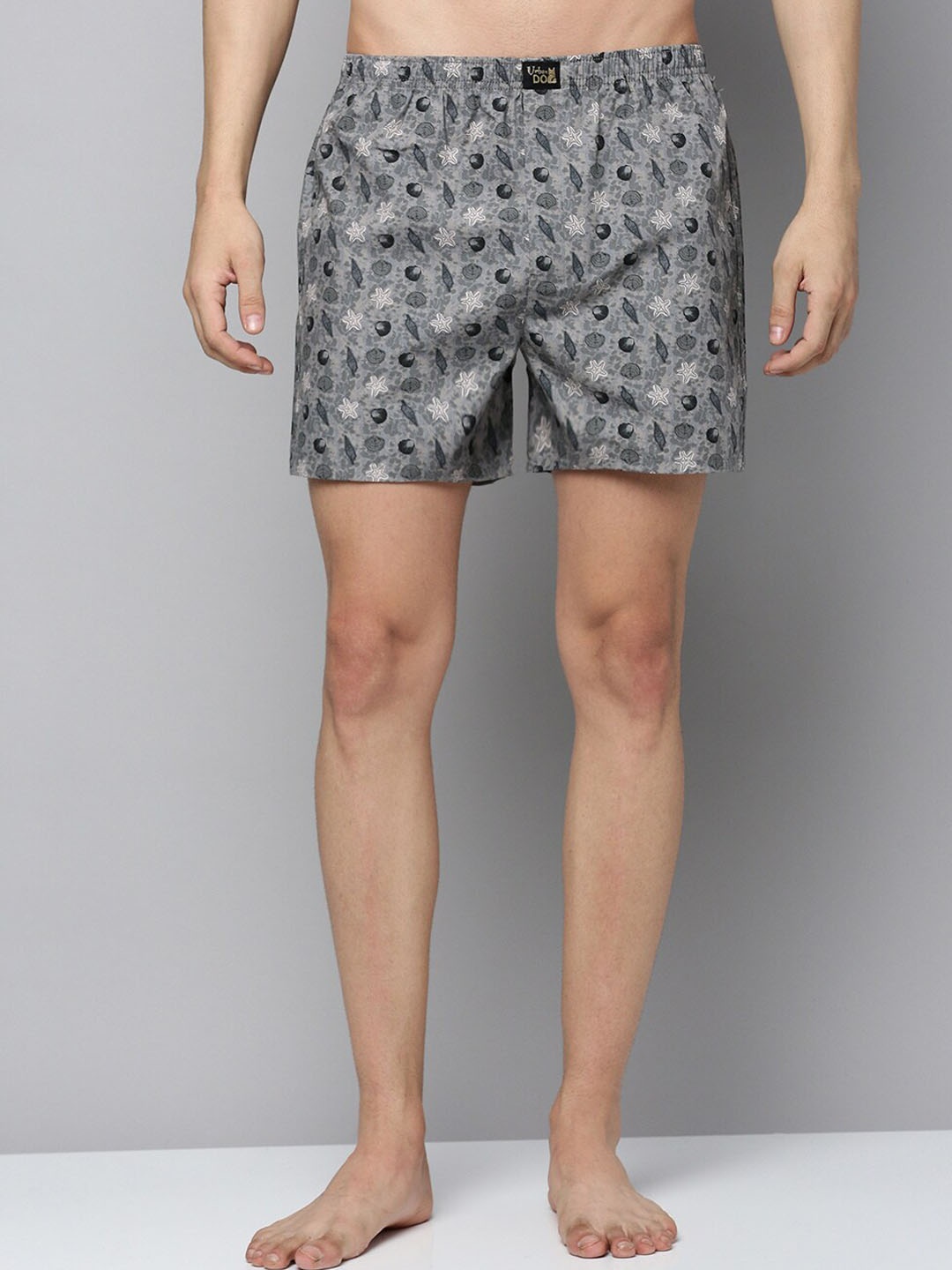 

Urban Dog Conversational Printed Pure Cotton Boxer UDBX487-M, Charcoal