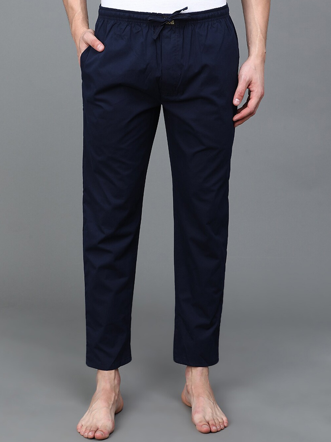 

Urban Dog Men Pure Cotton Lounge Pant, Navy blue