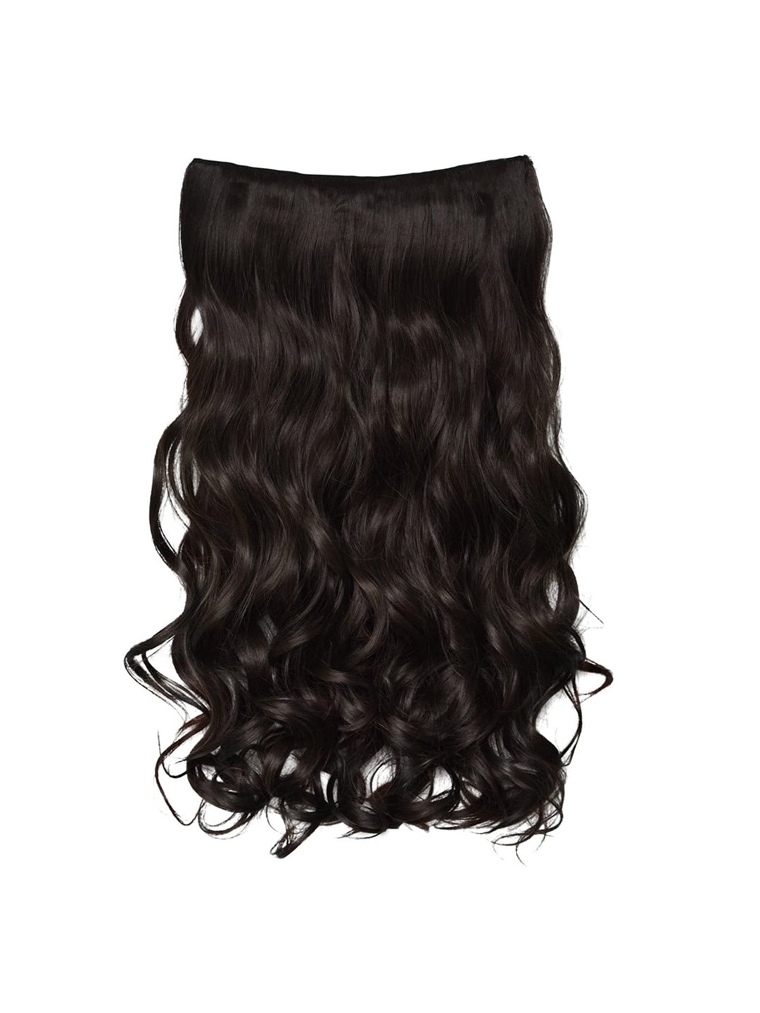 

VAGHBHATT Clip-in Natural Curly Hair Extensions - Black 01