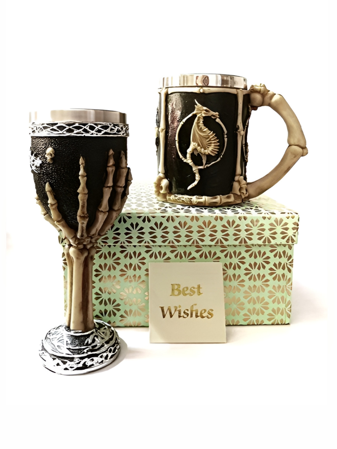 

Frizka Silver Toned Game of Thrones Tankard & 3D Gift Set