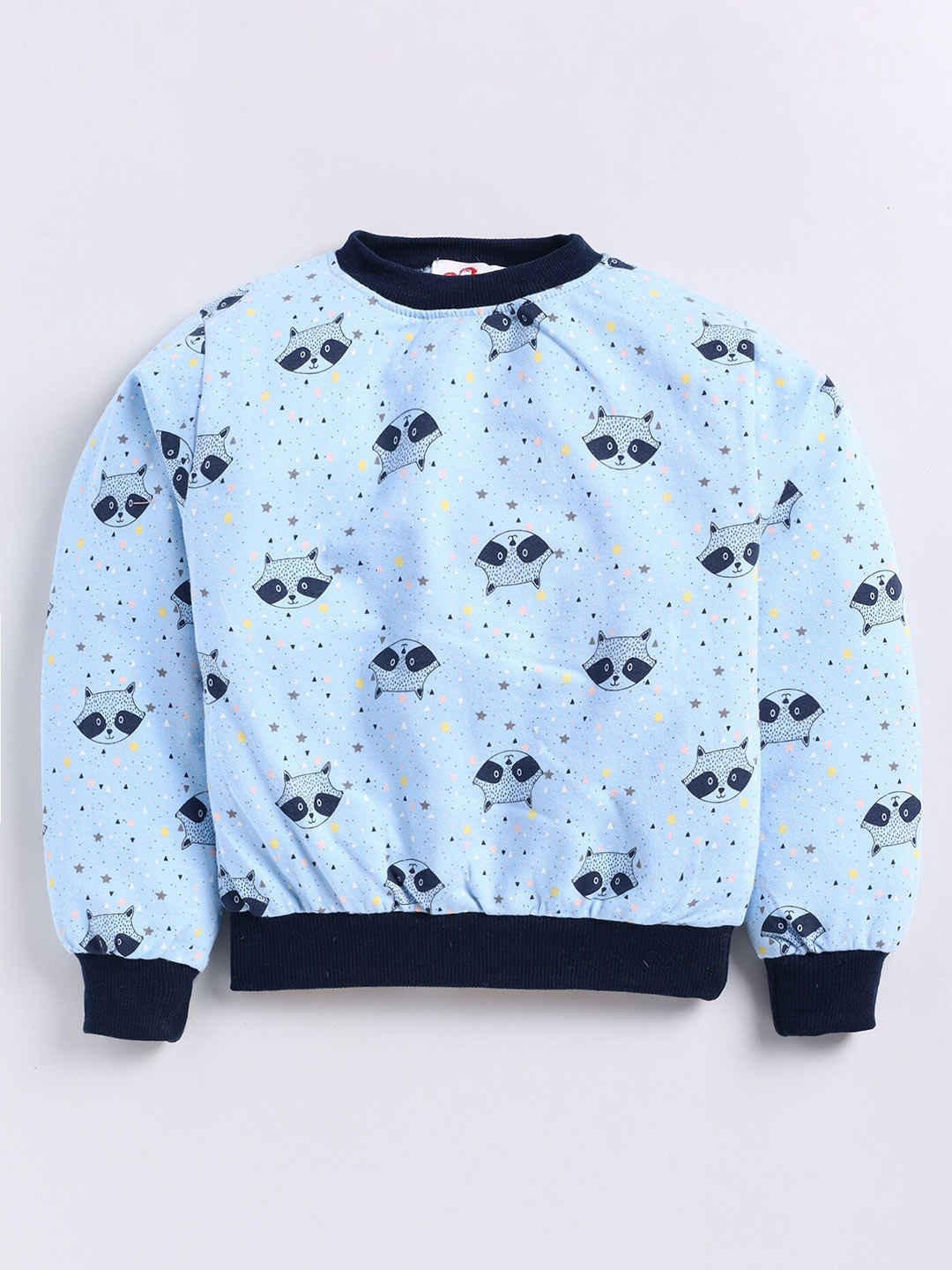 

M'andy Kids Conversational Printed Fleece Sweatshirt, Blue