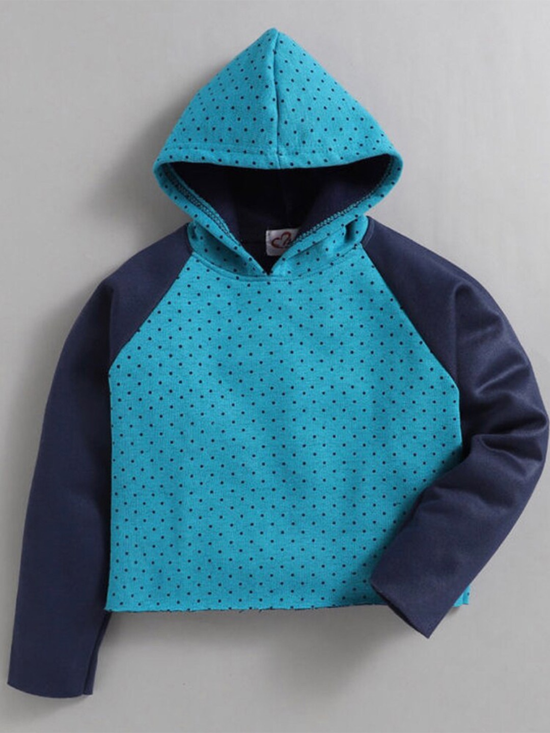 

M'andy Kids Geometric Printed Hooded Fleece Pullover Sweatshirt, Blue