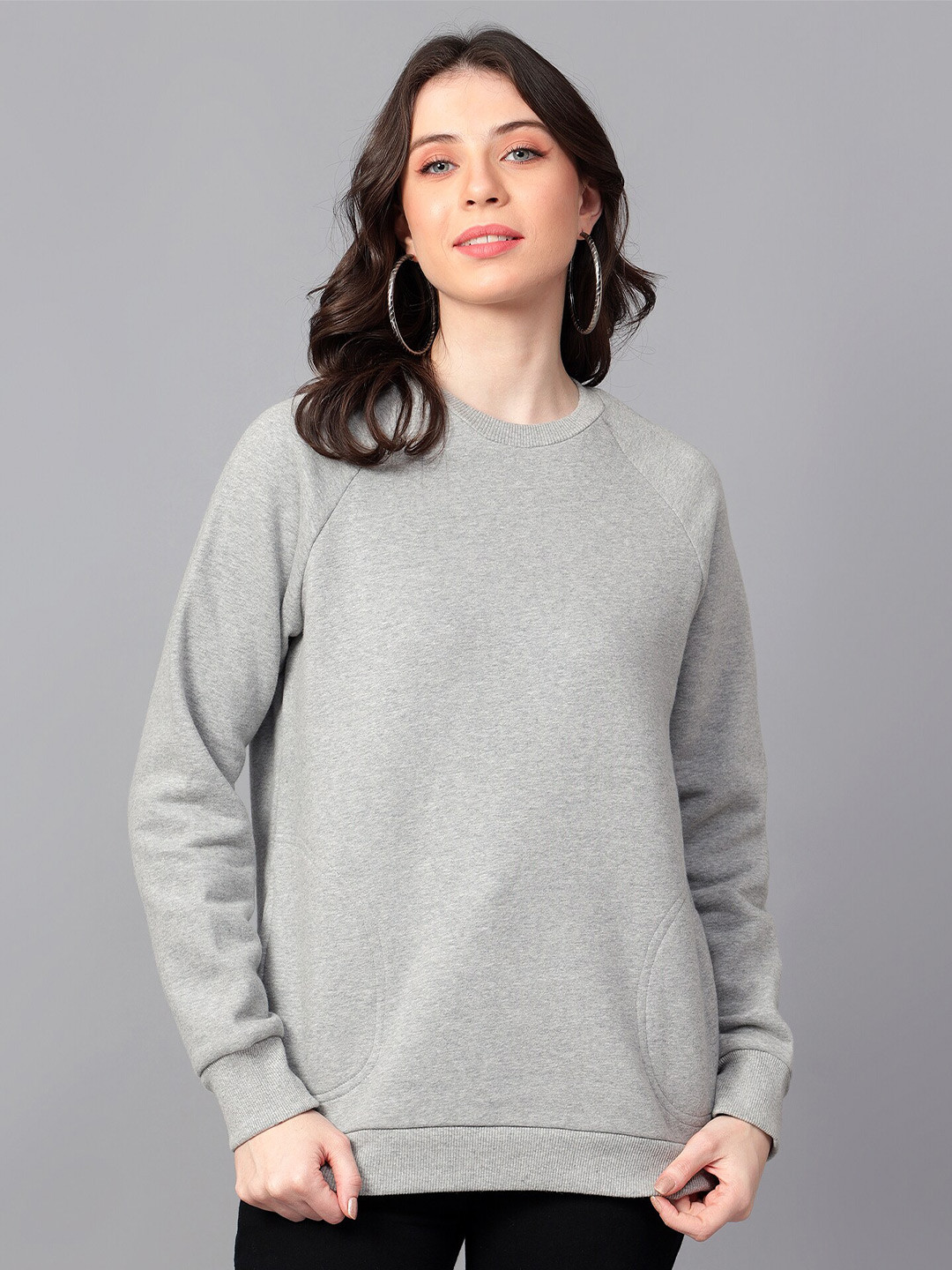 

Hencemade Women Grey Sweatshirt