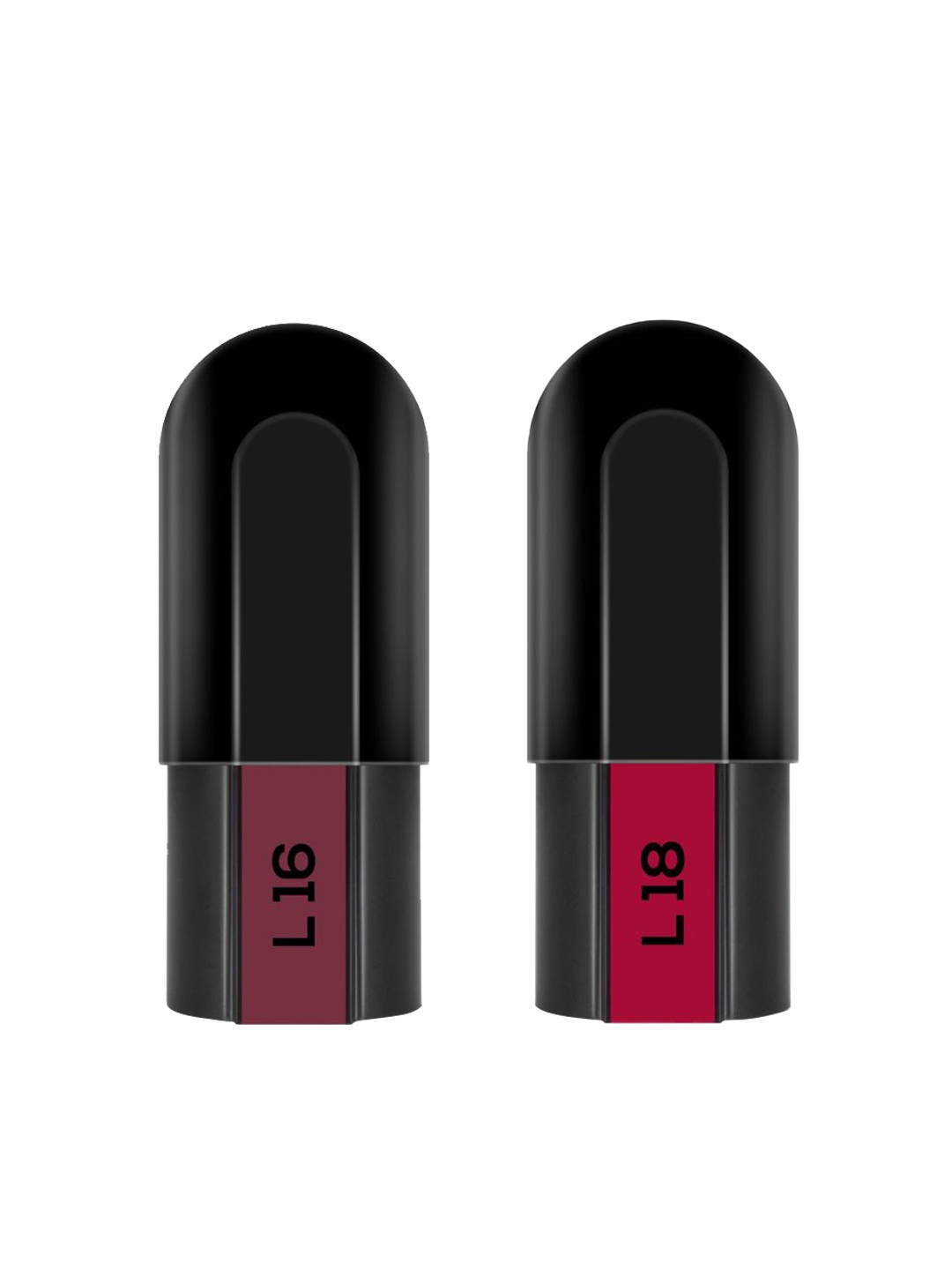 

RENEE Fab Bullet Lipstick Duo - Wise Wine L16 & Crimson Cupid L18, Burgundy