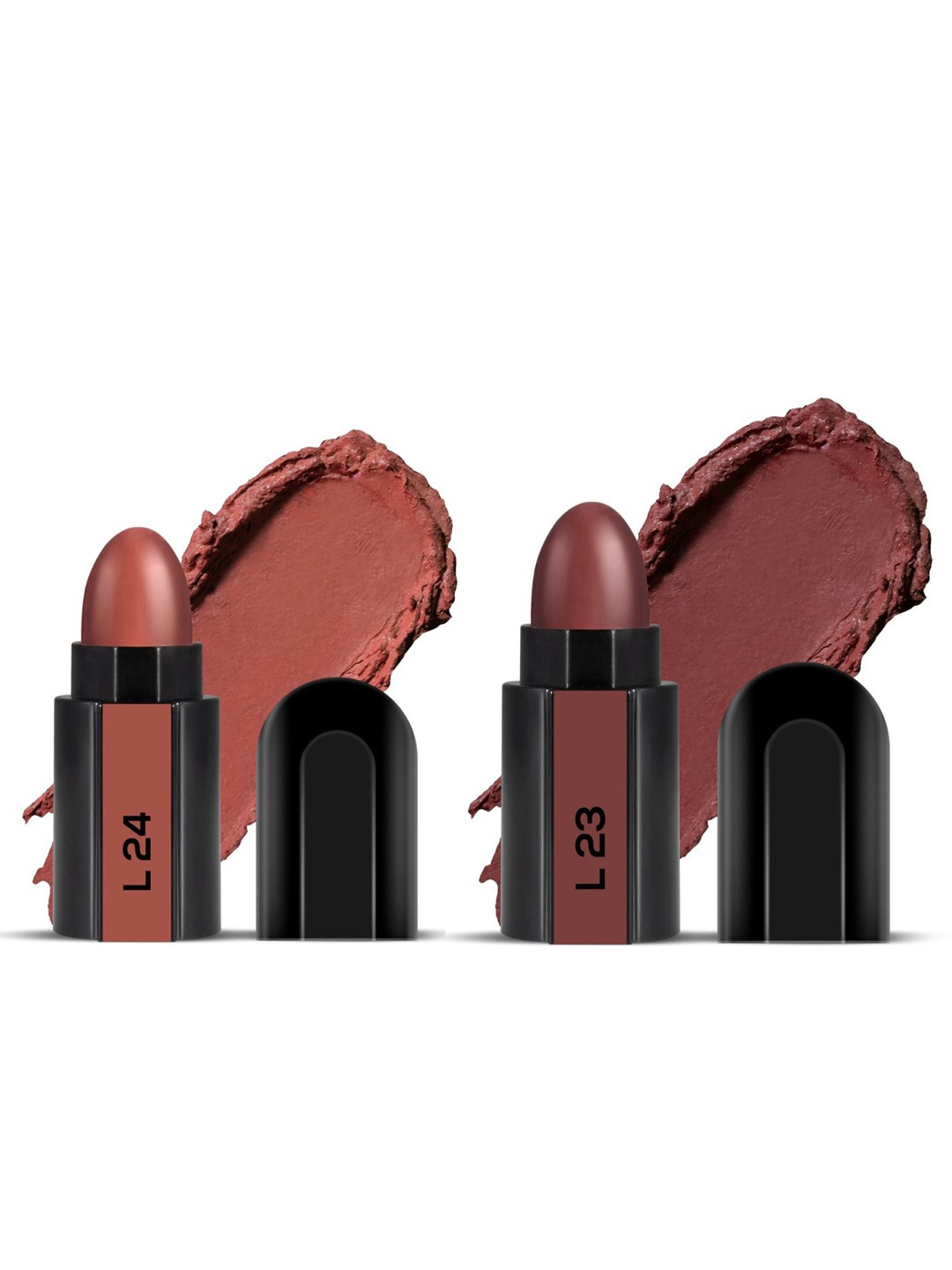 

RENEE Fab Bullet Lipstick Duo - Caramel Crumb L24 & Mocha Munch L23, Brown