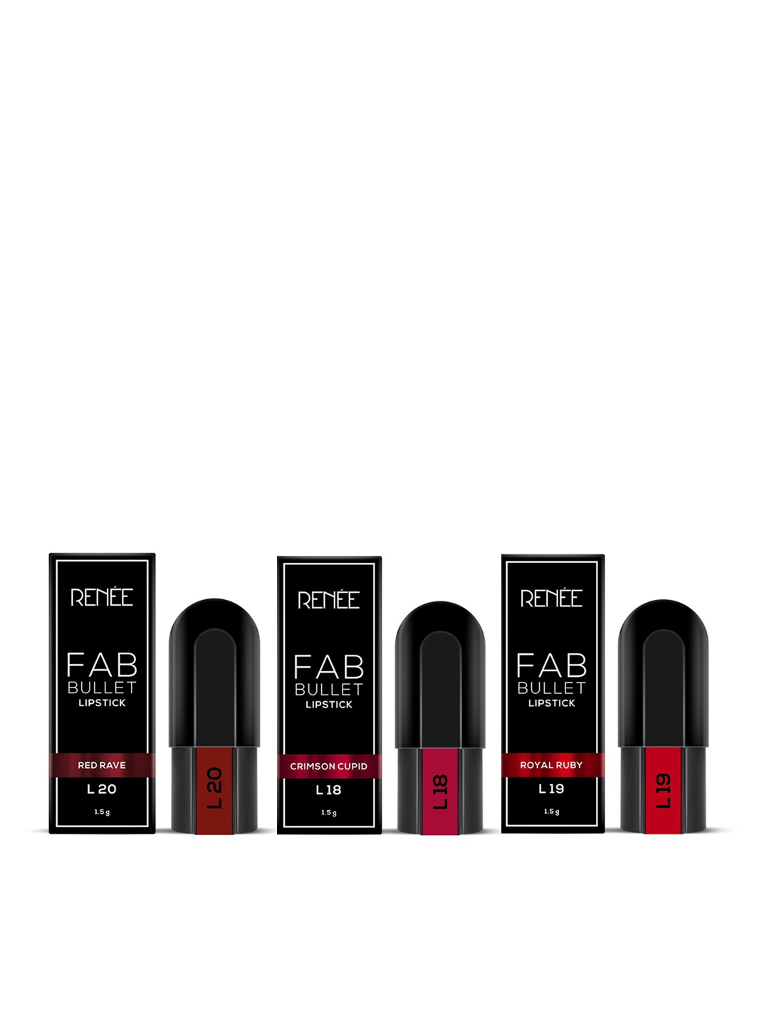 

RENEE Fab Matte Bullet Lipstick Trio, Maroon