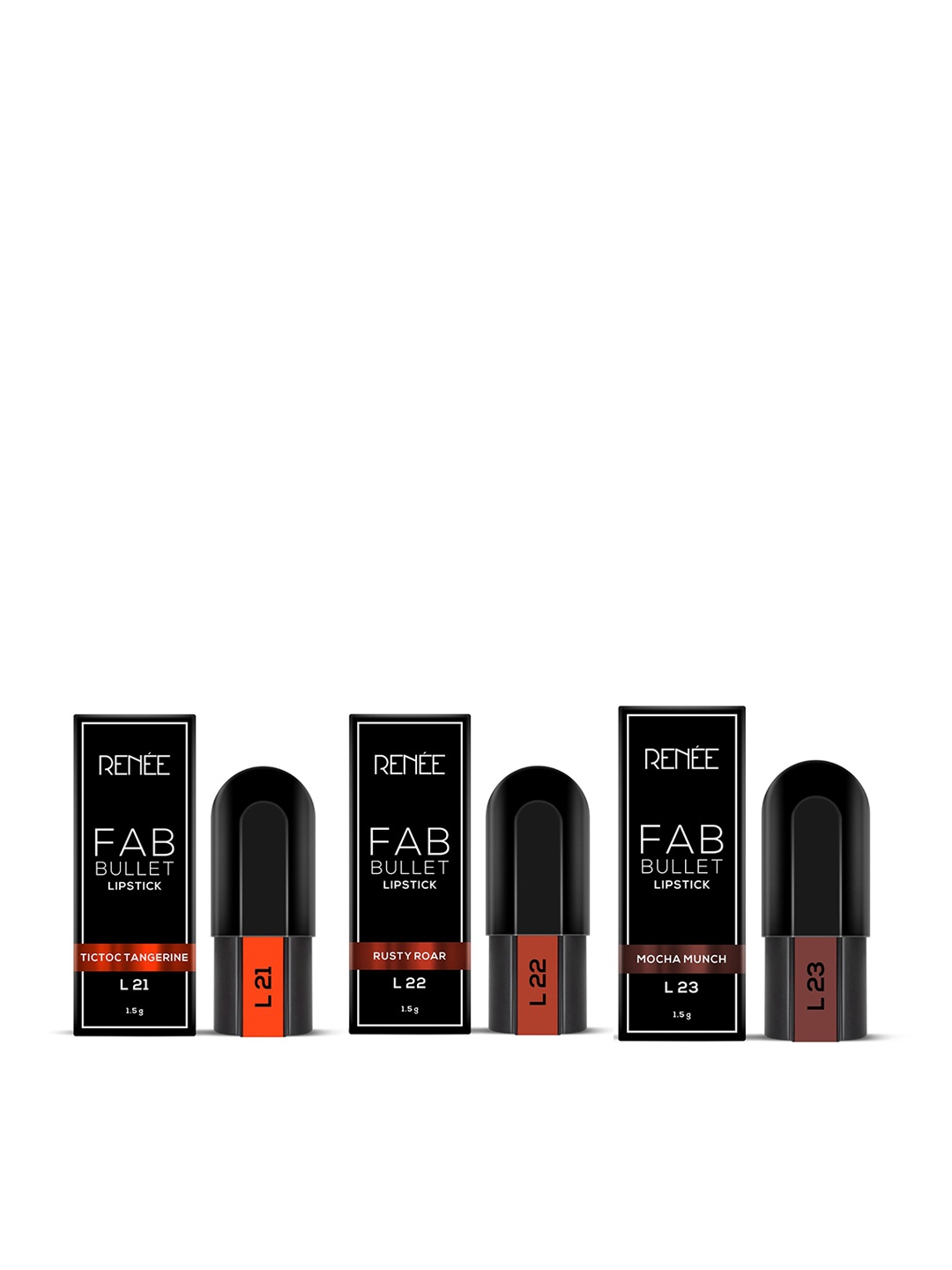 

RENEE Fab Matte Bullet Lipstick Trio, Orange