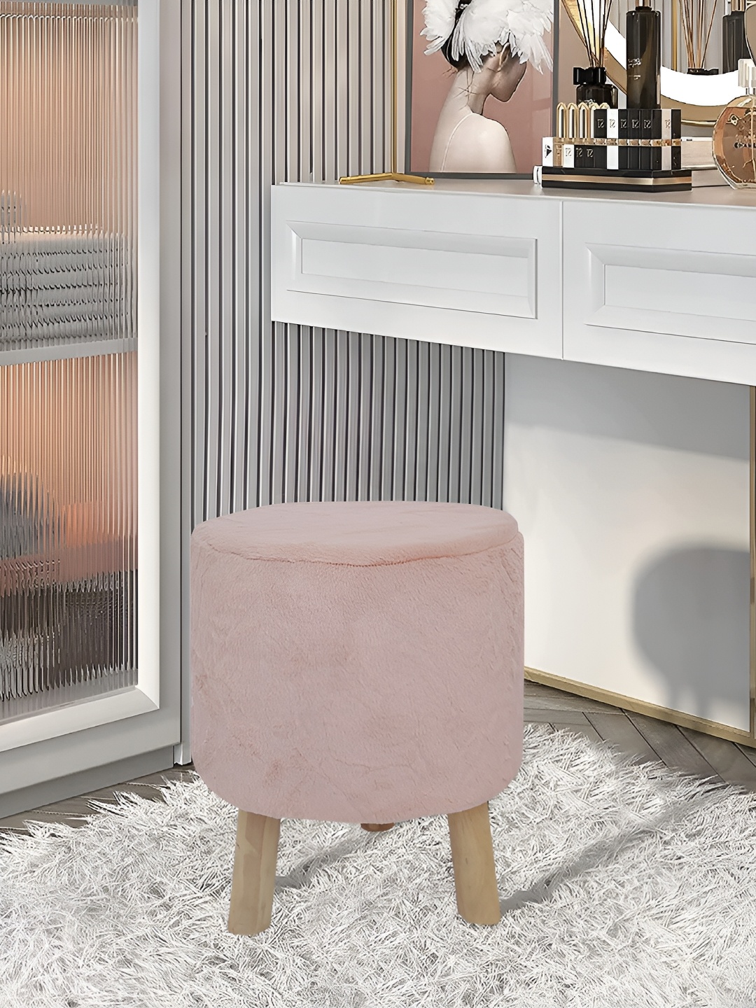 

COMFIDELITAS Pink Seating Stool Ottoman