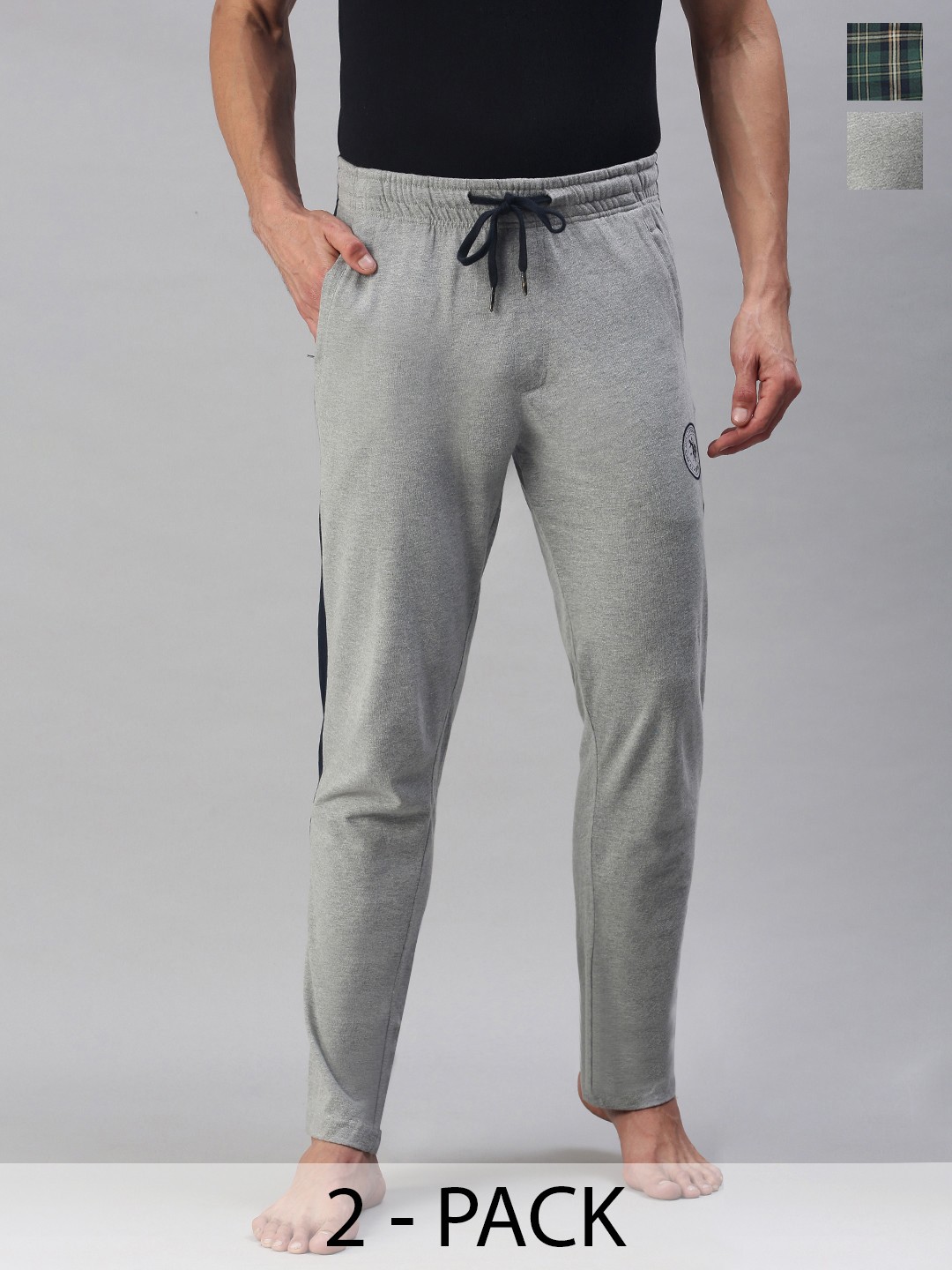 

U.S. Polo Assn. Pack Of 2 Mid-Rise Lounge Pants, Grey