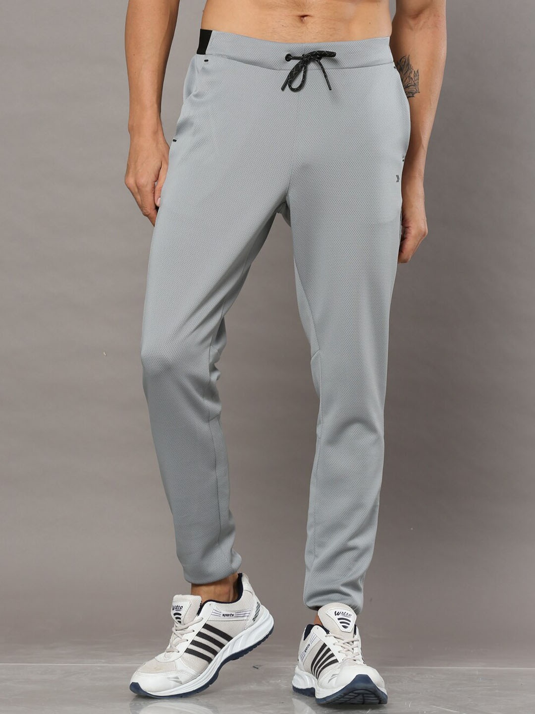 

Jolger Men's Quick dry and Breathable Tapered Fit Track Pant, Grey