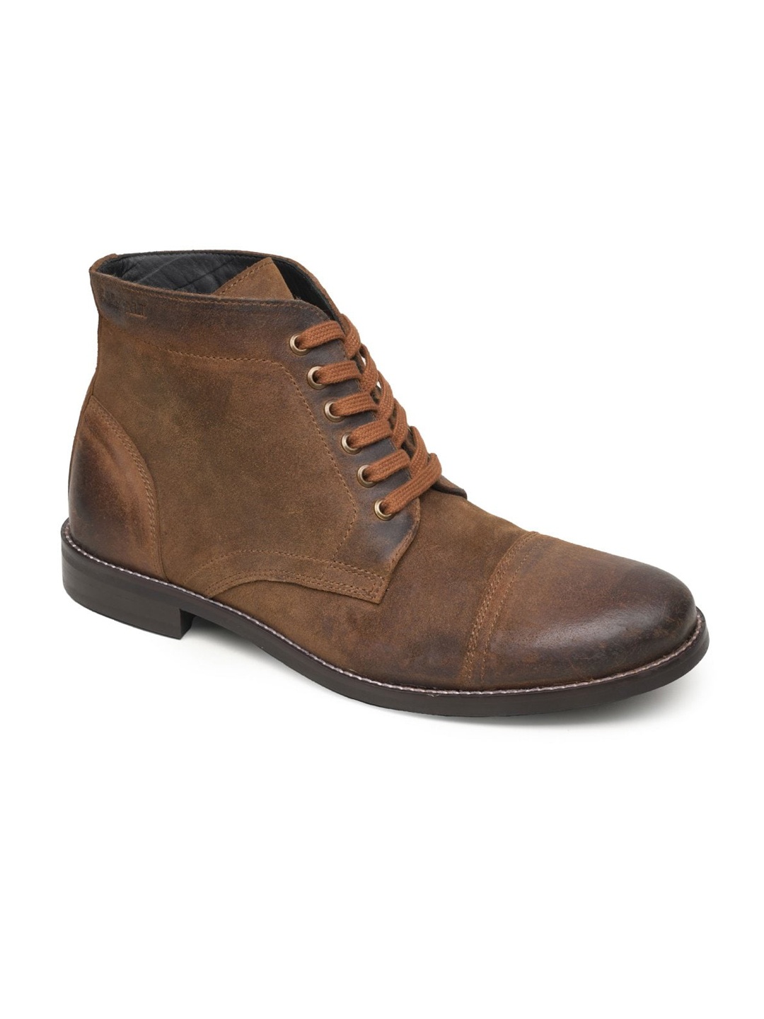 

RAPAWALK Men Mid Top Suede Regular Boots, Tan