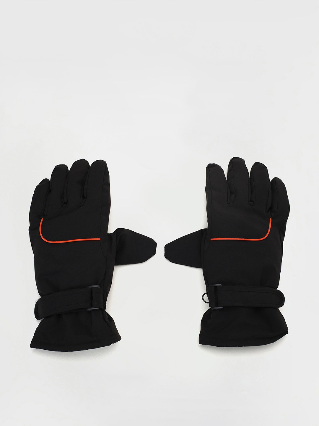 

max Women Patterned Acrylic Winter Gloves, Black