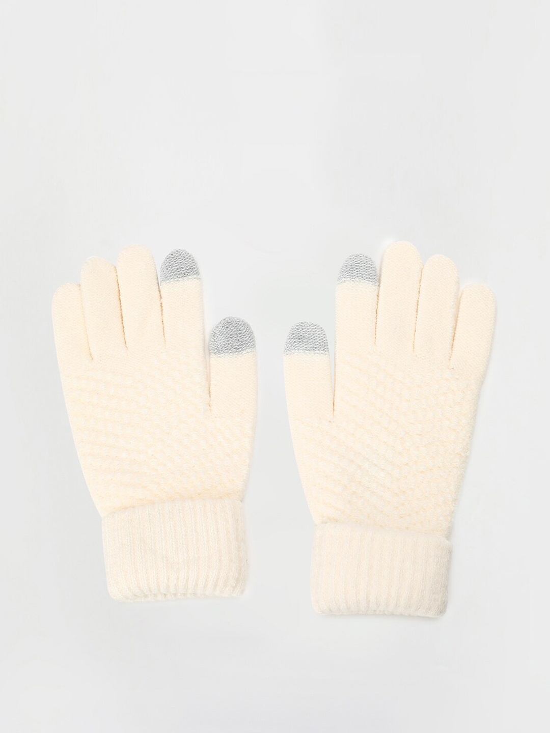 

max Women Winter Gloves, White
