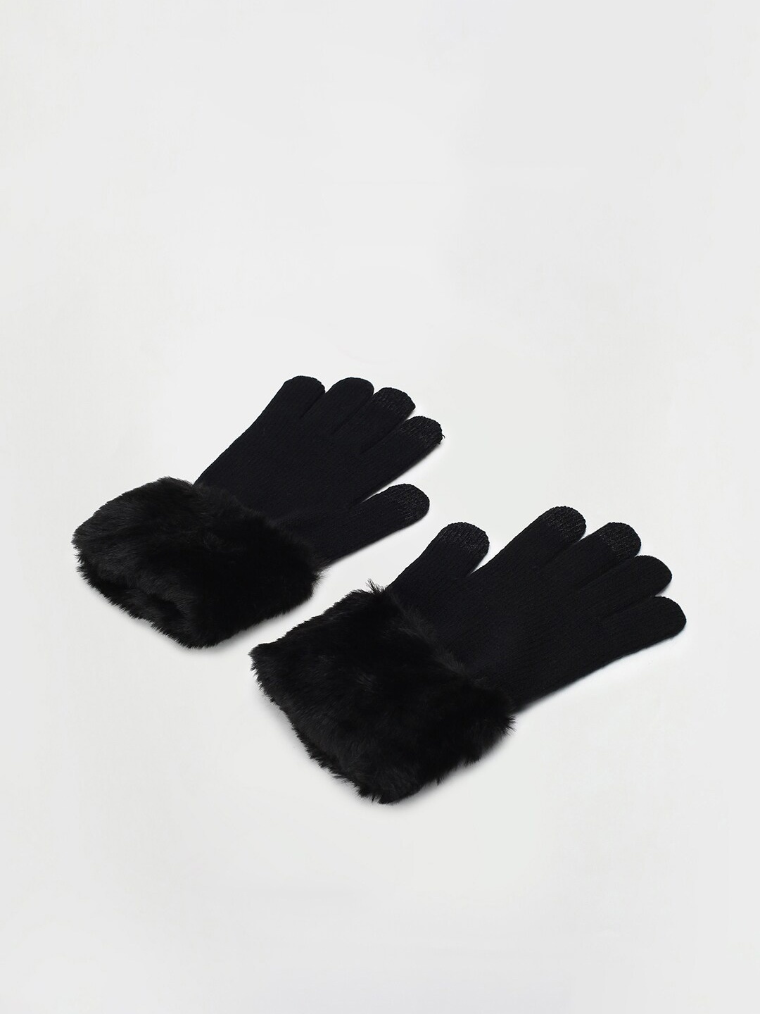 

max Women Winter Gloves, Black