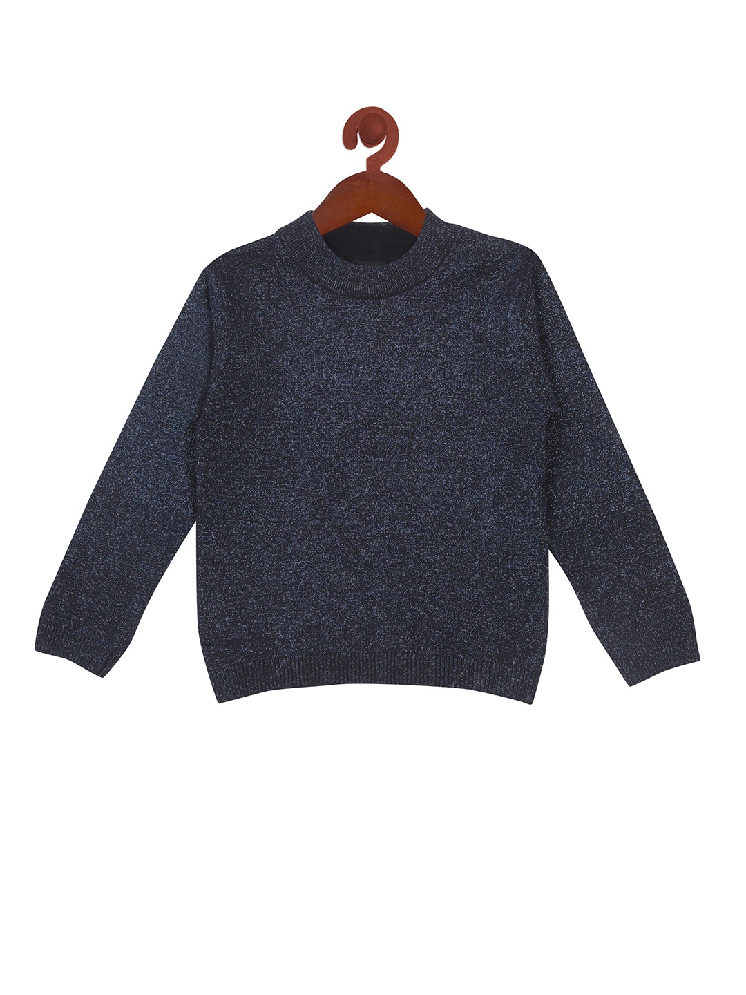 

Tiny Girl Girls Round Neck Pullover Sweater, Navy blue