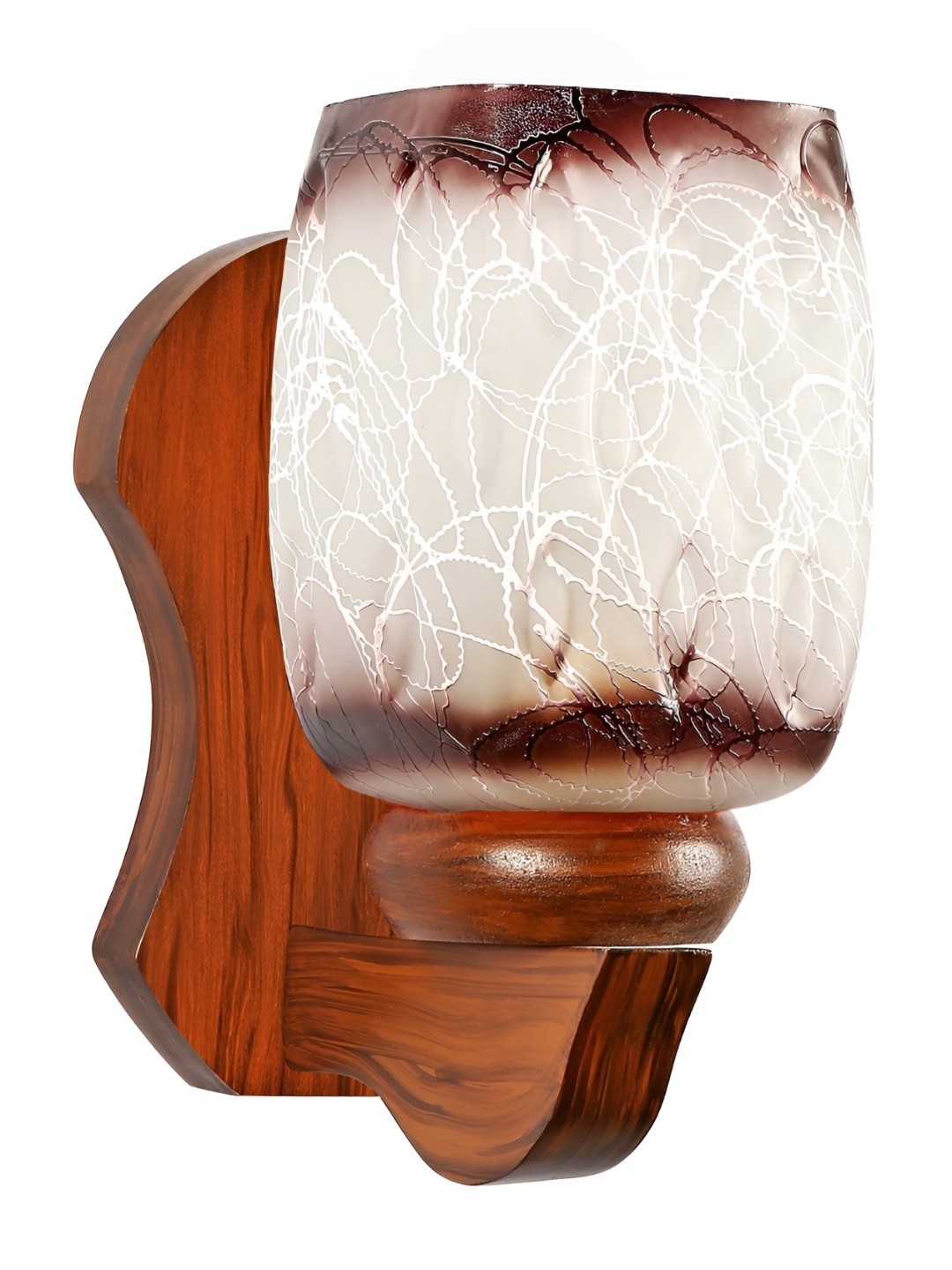 

Afast Grey & Brown Colourblocked Contemporary Glass Wall Lamp