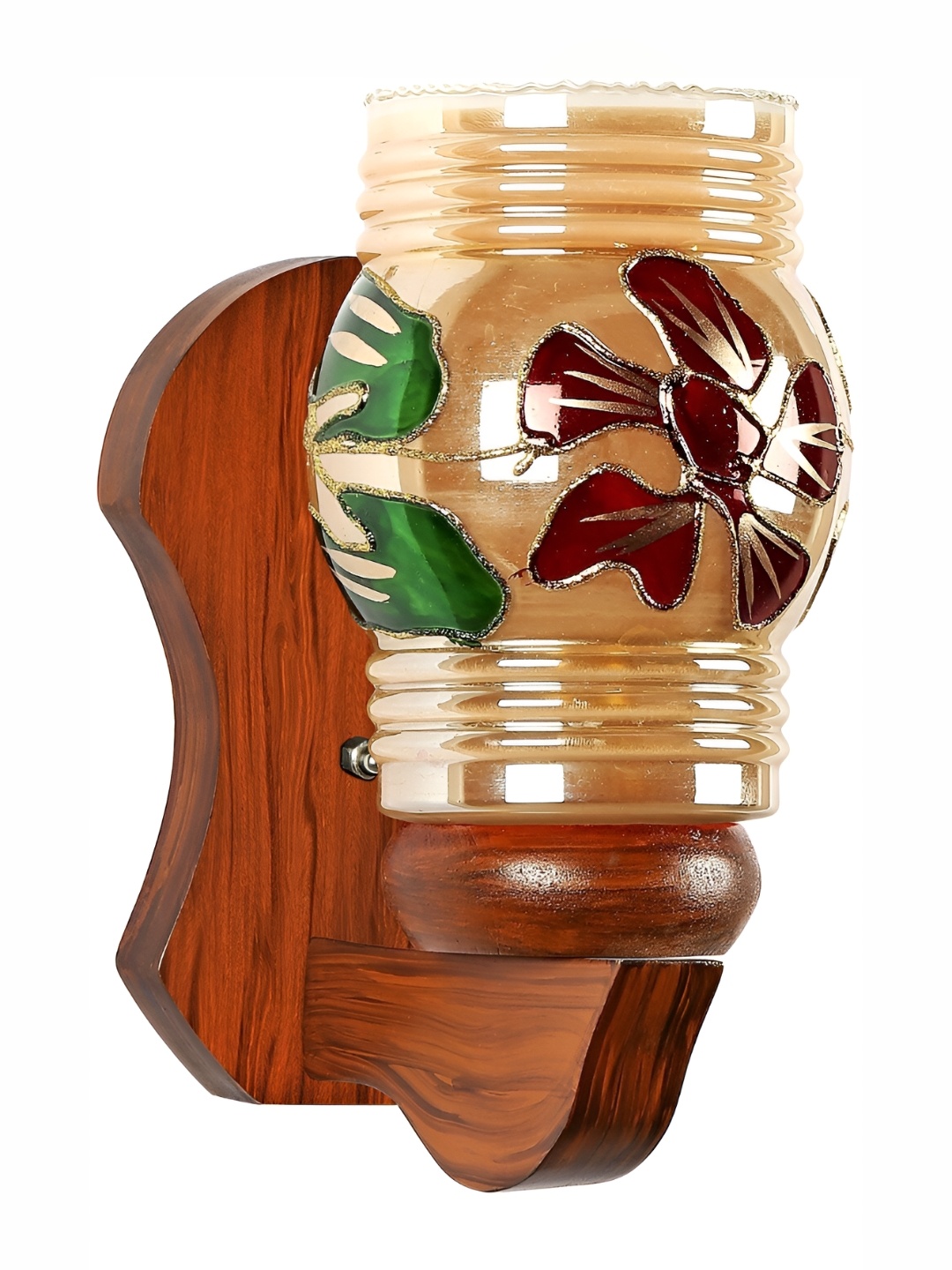 

Afast Brown & Red Textured Contemporary Glass Wall Lamp