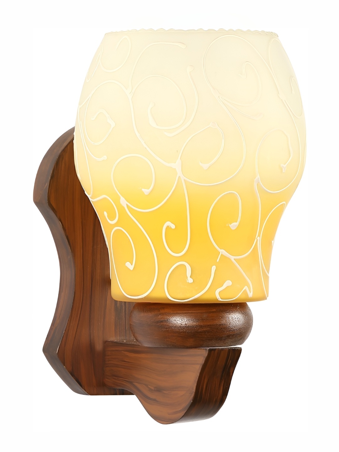 

Afast Yellow Abstract Shaped Glass Wall Lamp