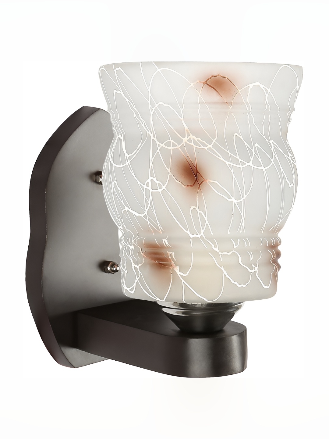 

Afast White and Brown Glass Wall Lamp