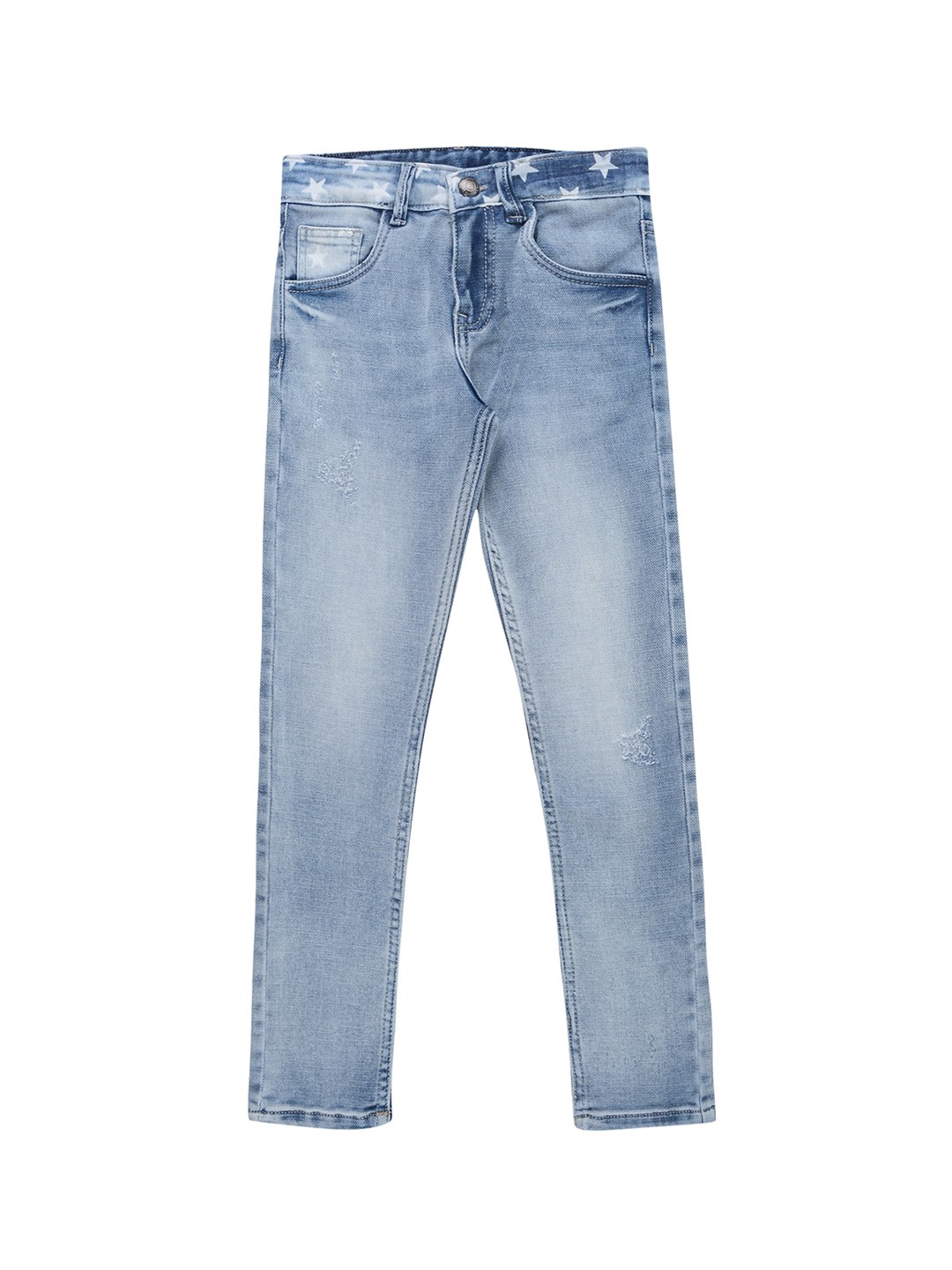 

Jean Cafe Girls Jean Slim Fit Clean Look Heavy Fade Pure Cotton Jeans, Blue
