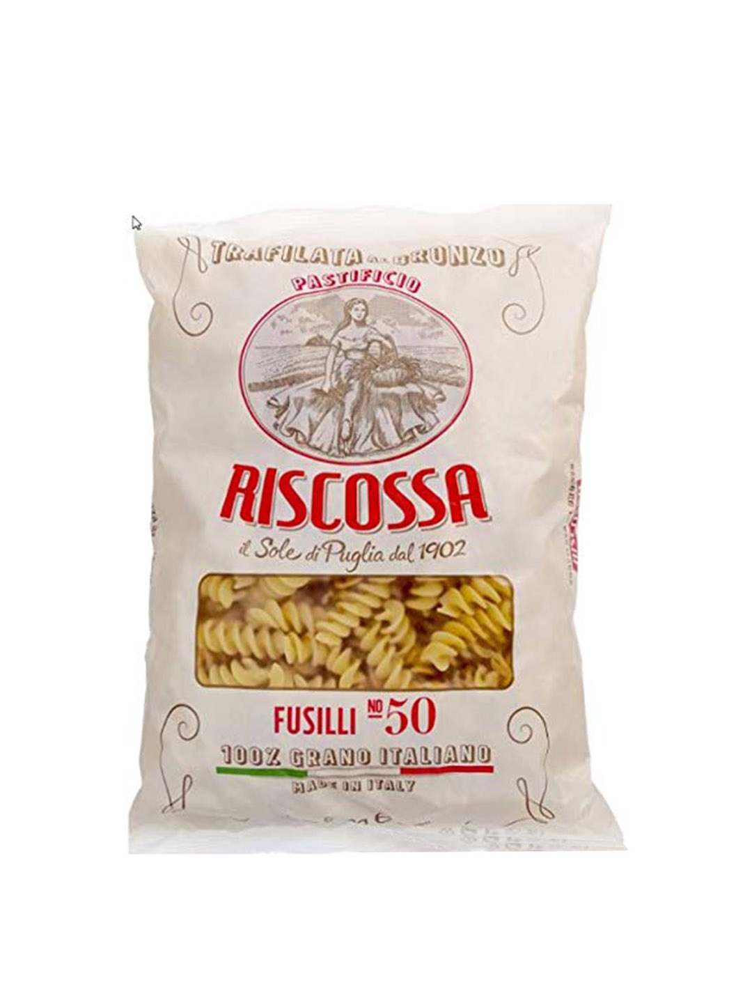 

Riscossa Bronze Cut fusilli Pasta 500 gms, Red