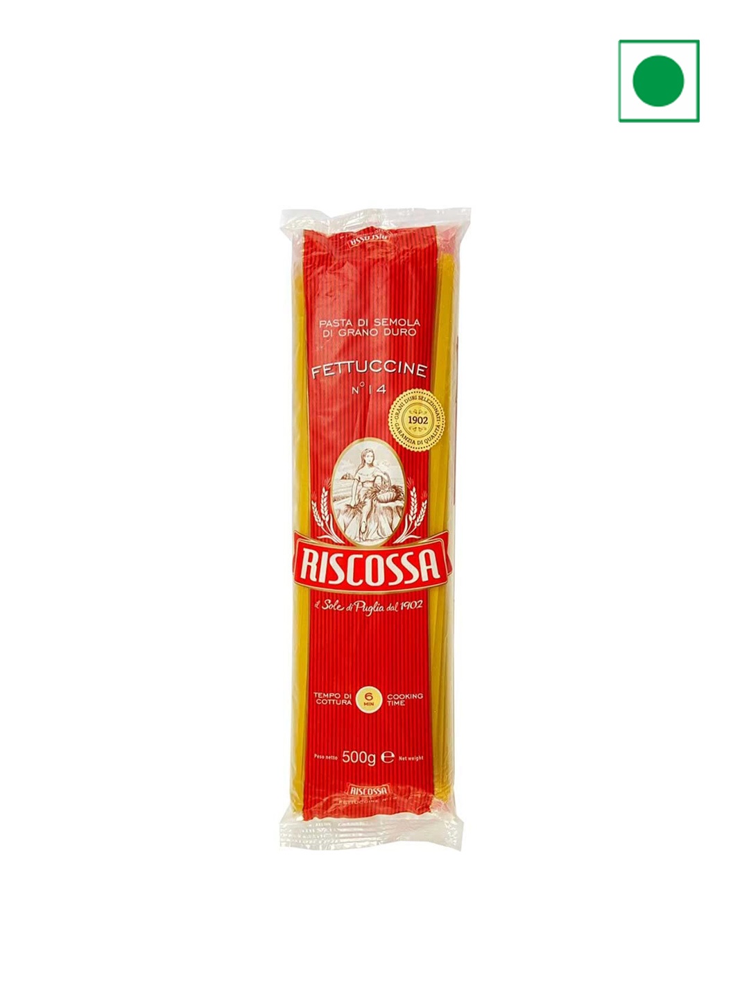 

Riscossa Fettuccine Pasta 500 Gm, Red