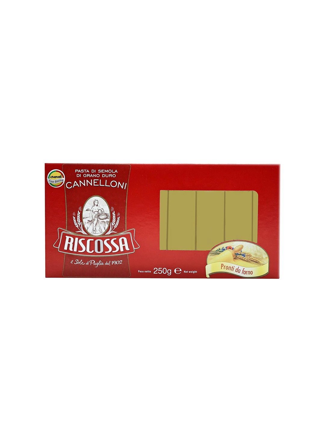 

Riscossa Cannelloni Pasta 250 Gm, Red