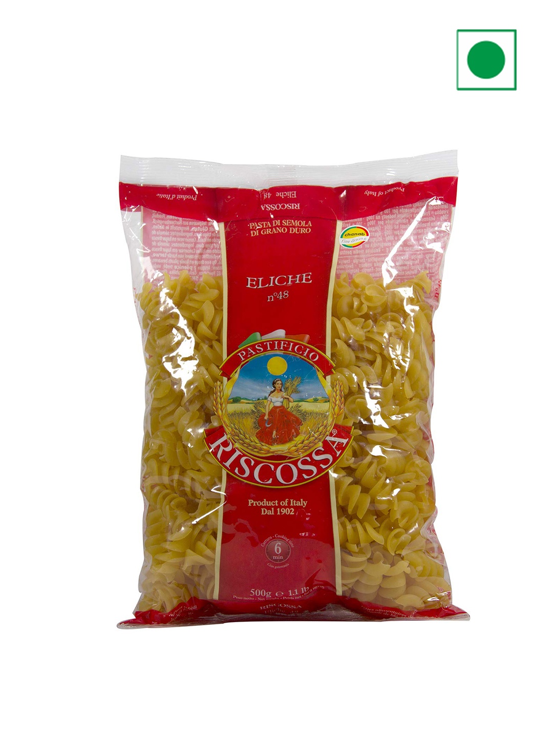 

Riscossa Eliche Pasta 500 gm, Red