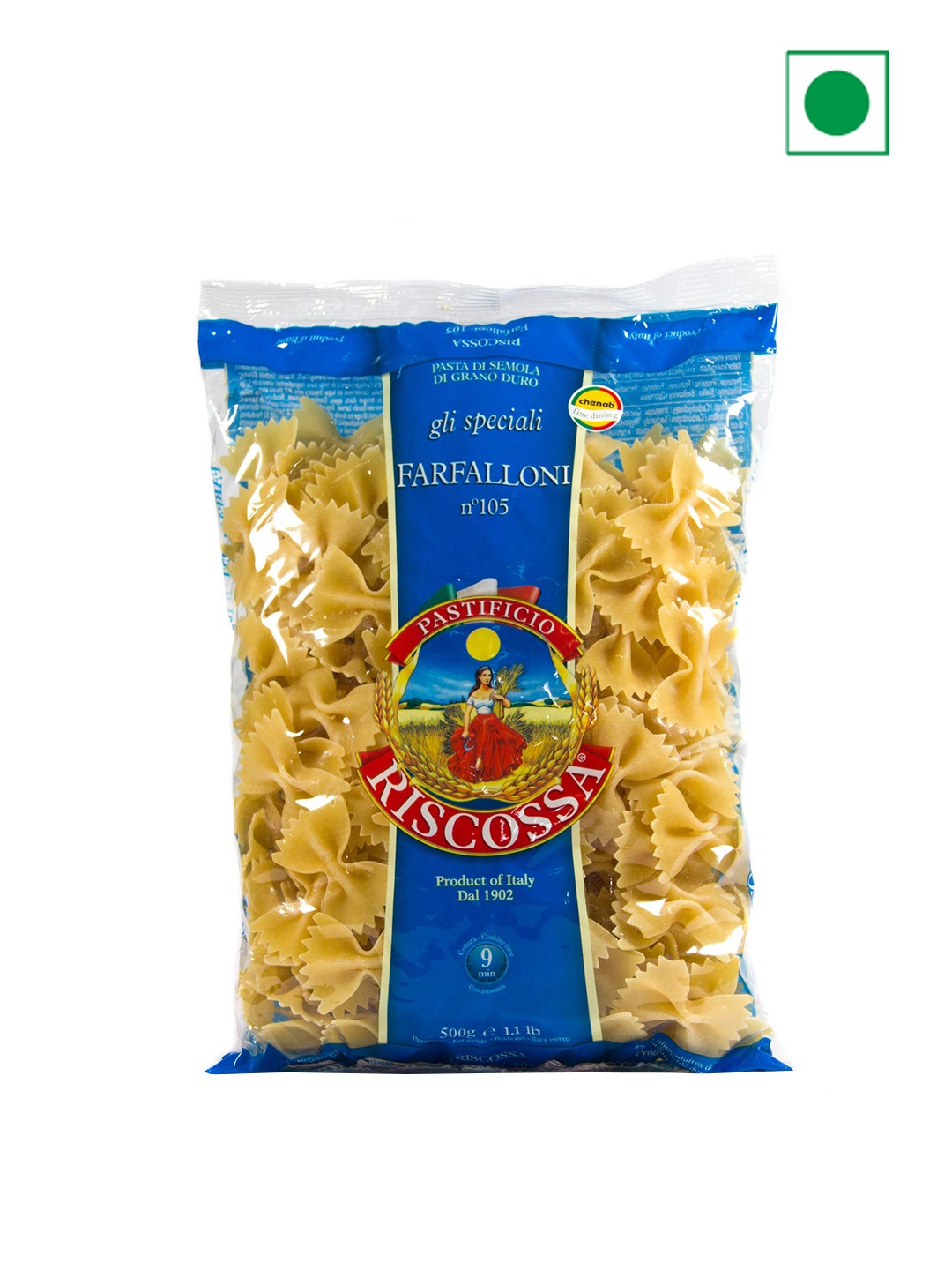 

Riscossa Farfalloni Pasta 500 gm, Red