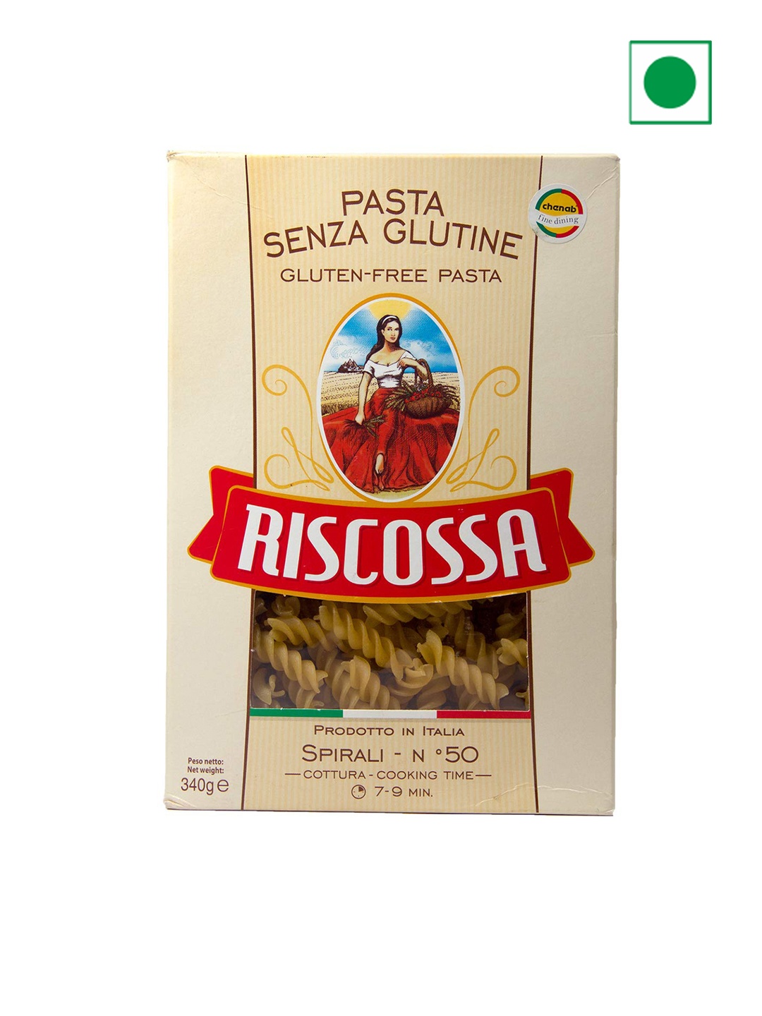 

Riscossa Gluten Free Spirali Pasta 340 gm, Red