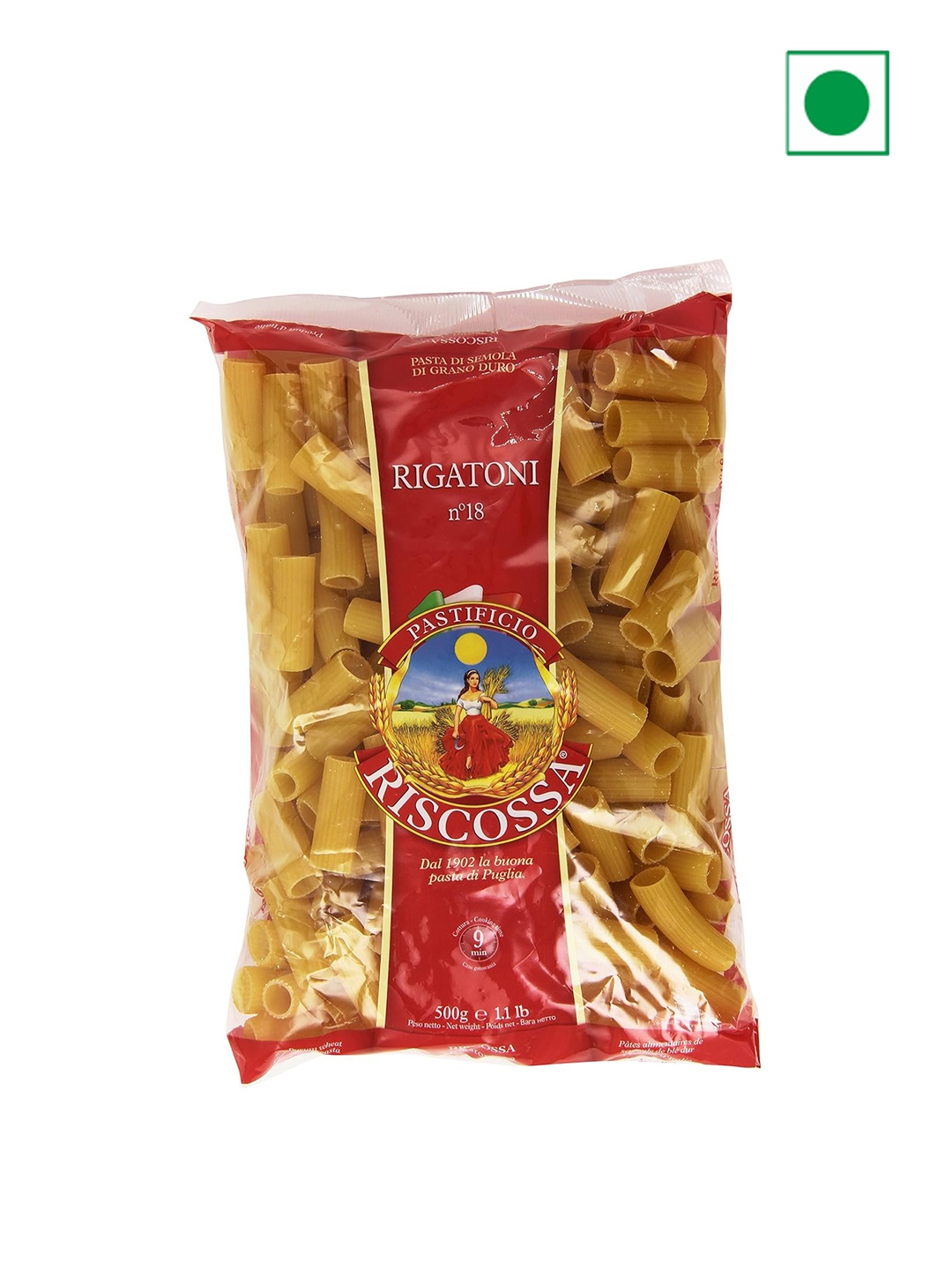 

Riscossa Rigatoni Pasta 500 gm, Red