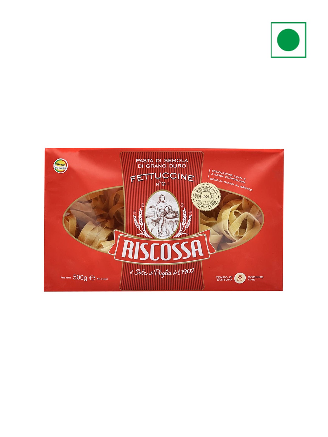 

Riscossa Fettuccine Nest Shape Pasta 500 gm, Red