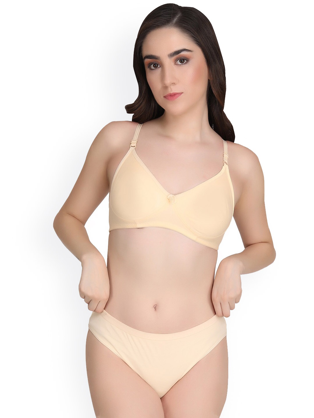 

Liigne Non Padded Lingerie Set VC0337, Cream