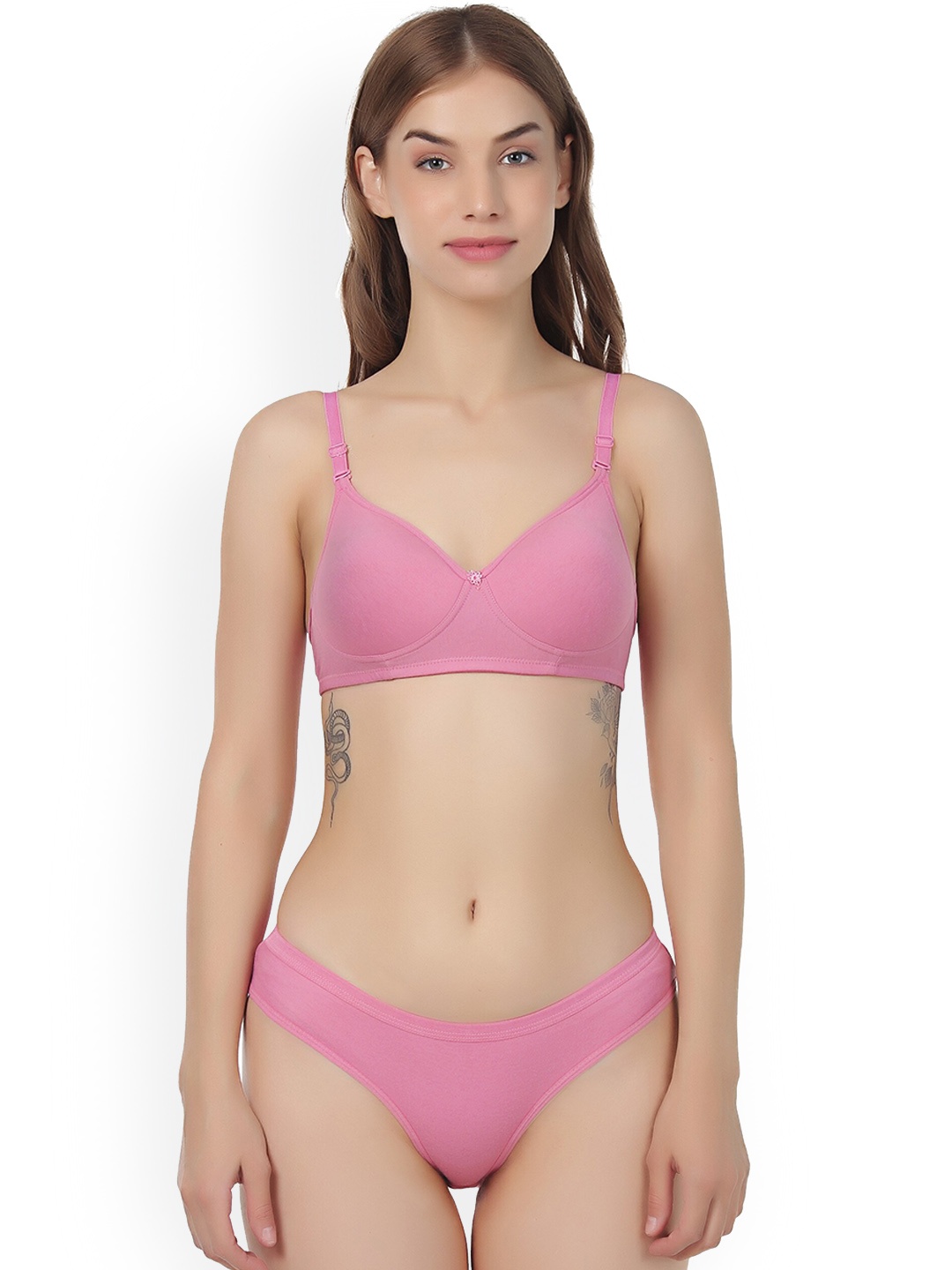 

Liigne Non Padded Lingerie Set VC0435NPBP, Pink