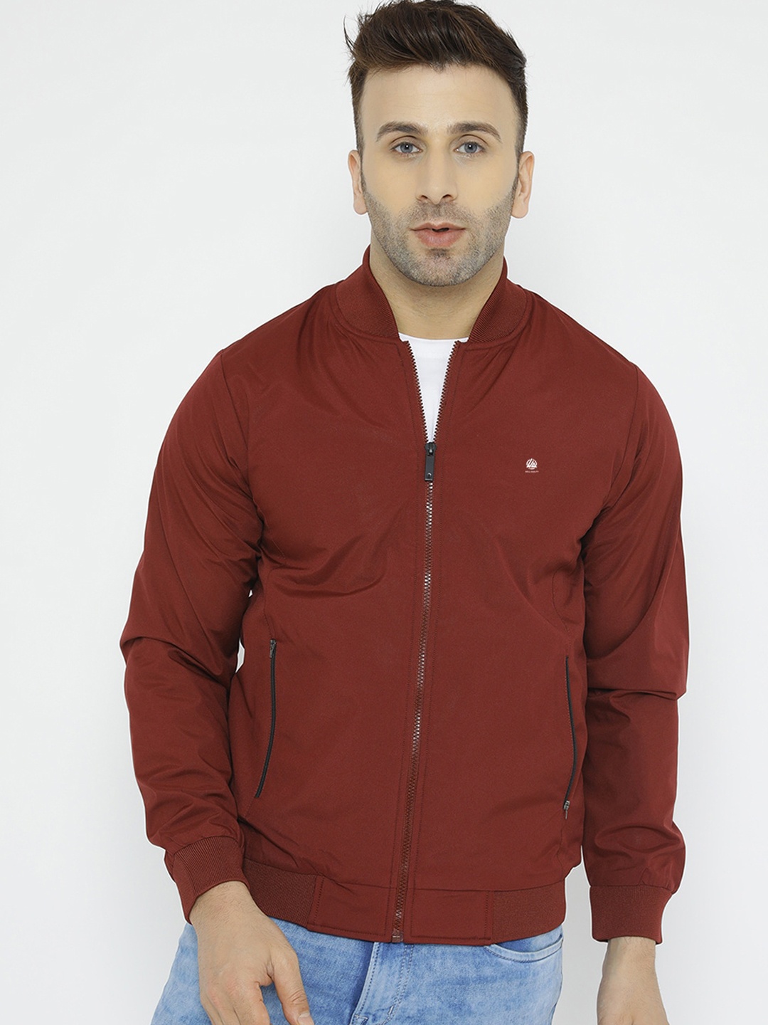 

WELL QUALITY Lightweight Dri-FIT Sporty Jacket, Maroon